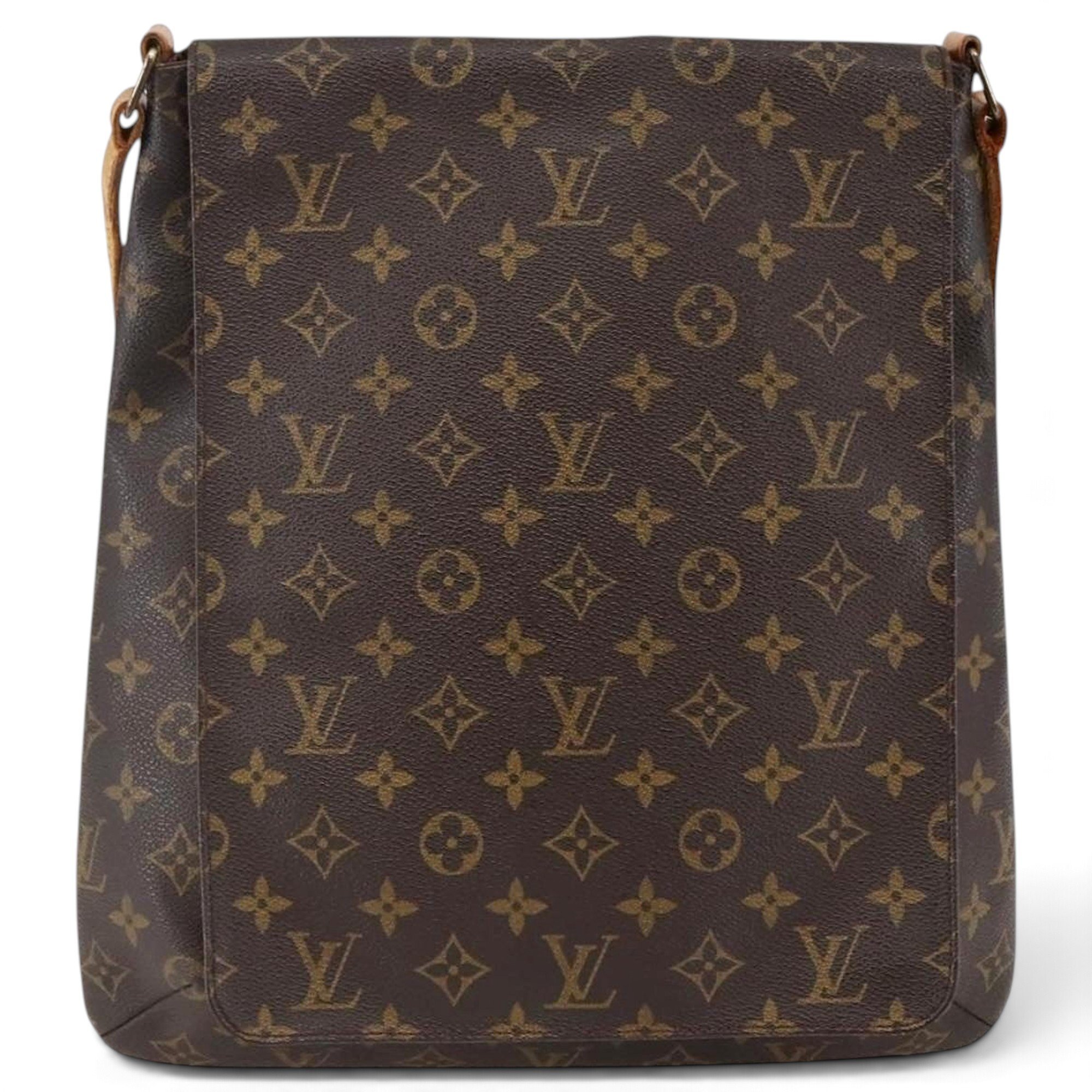 Musette leather handbag