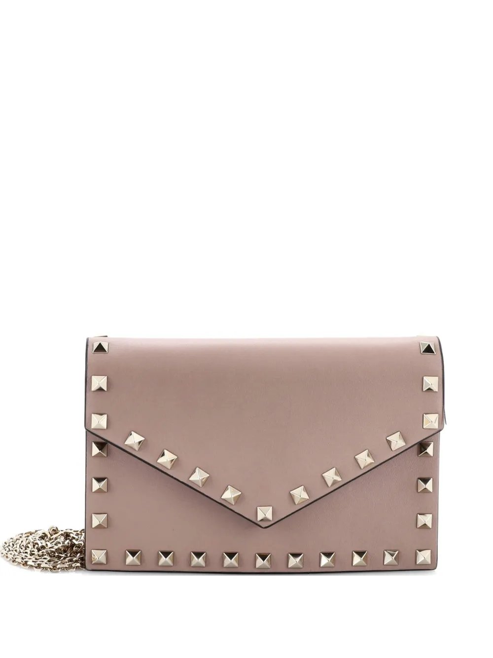 Rockstud Envelope Chain Leather Small crossbody bag