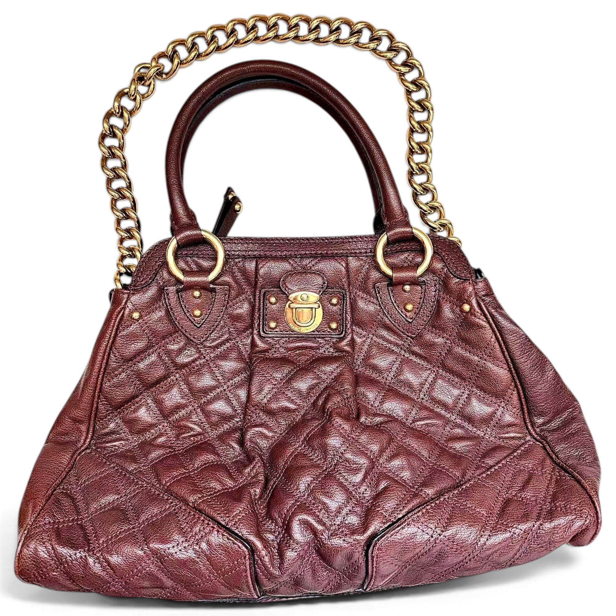Leather clutch bag