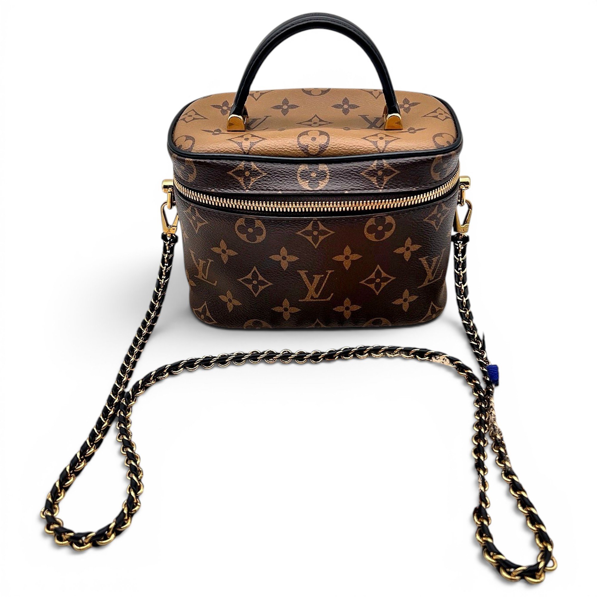 Vanity leather handbag