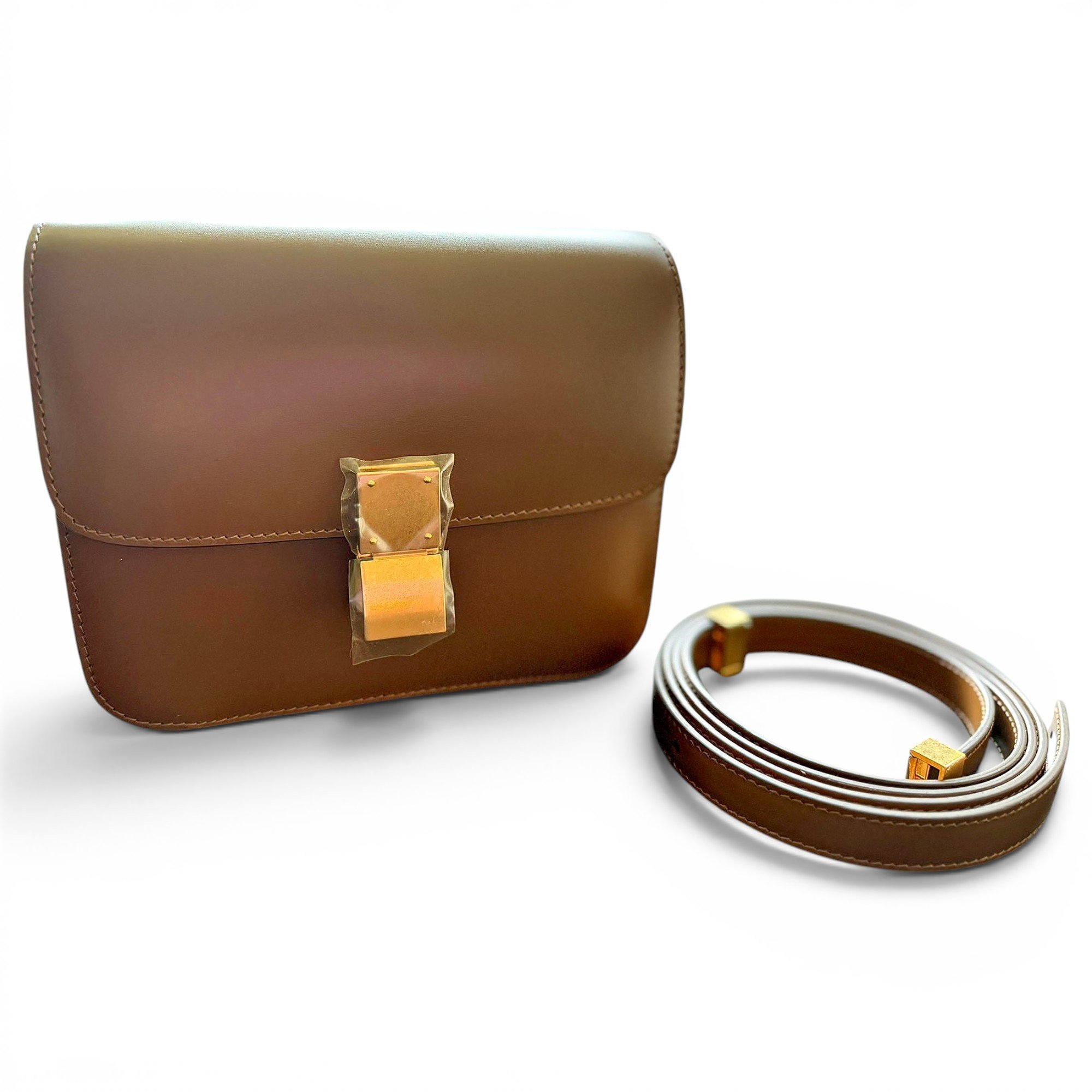 Classic leather crossbody bag