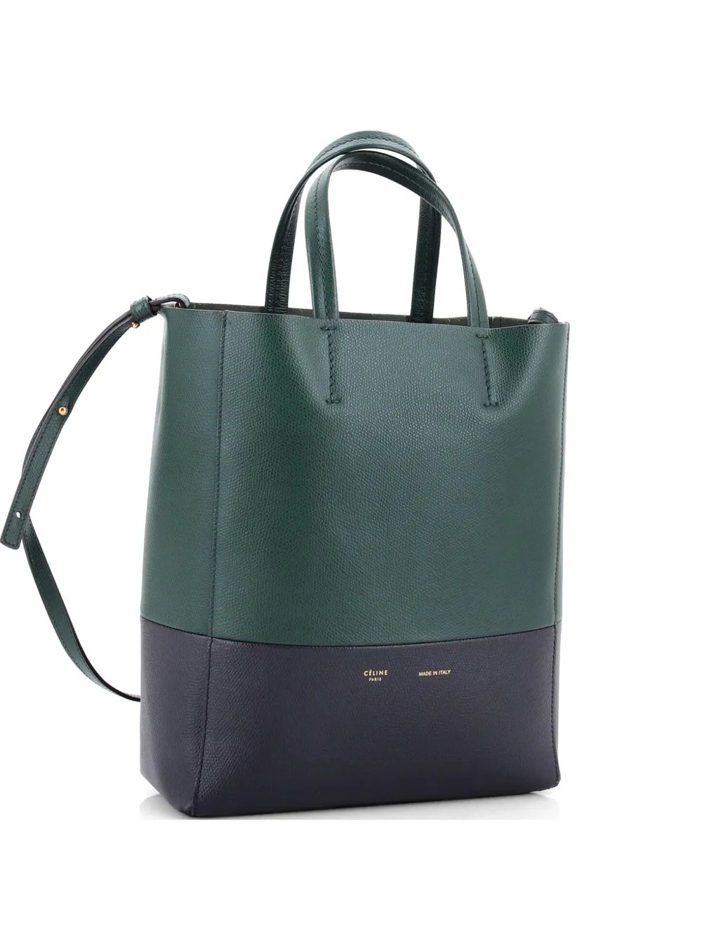 Vertical Bi-Cabas Tote Grained Calfskin Small shoulder bag