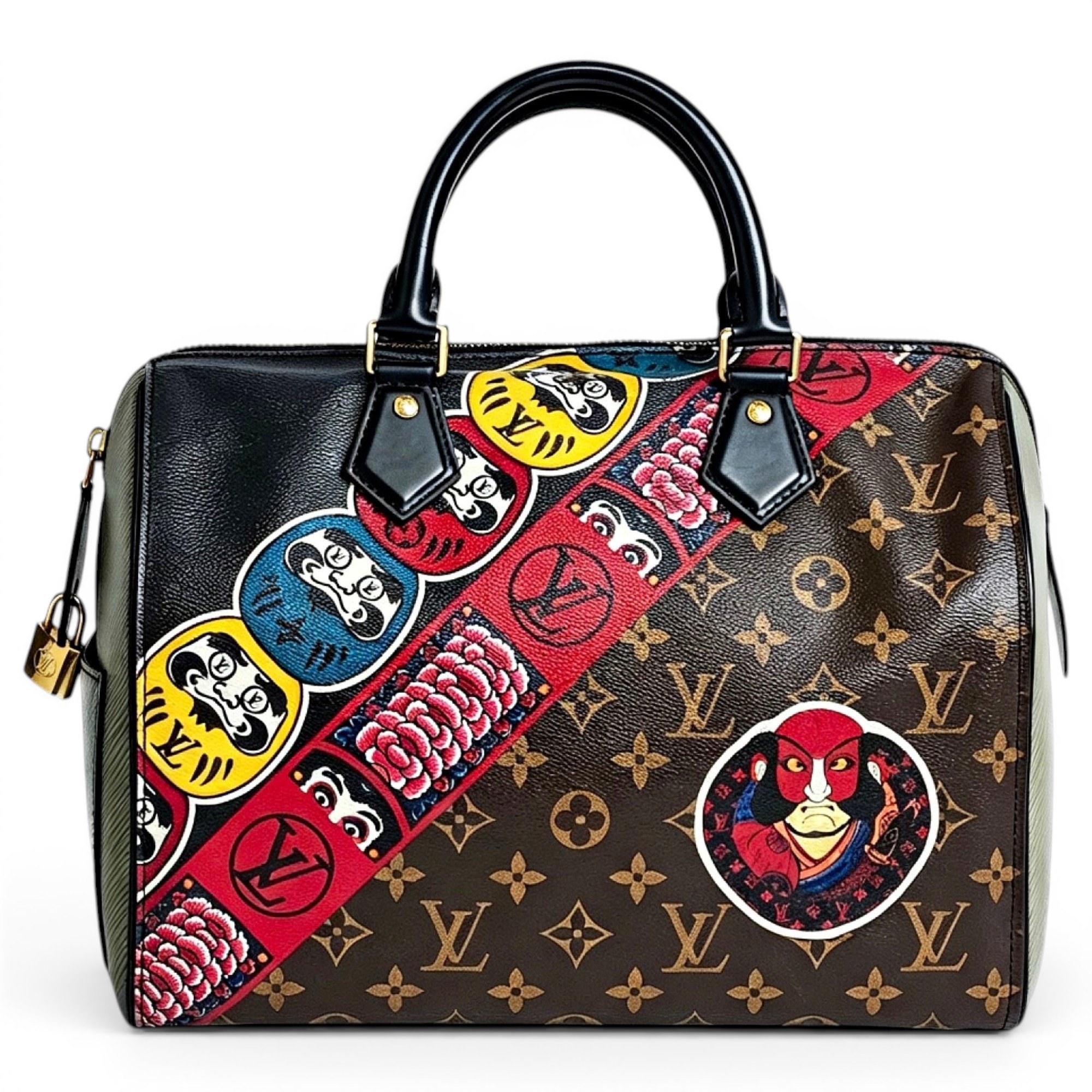 Speedy leather handbag