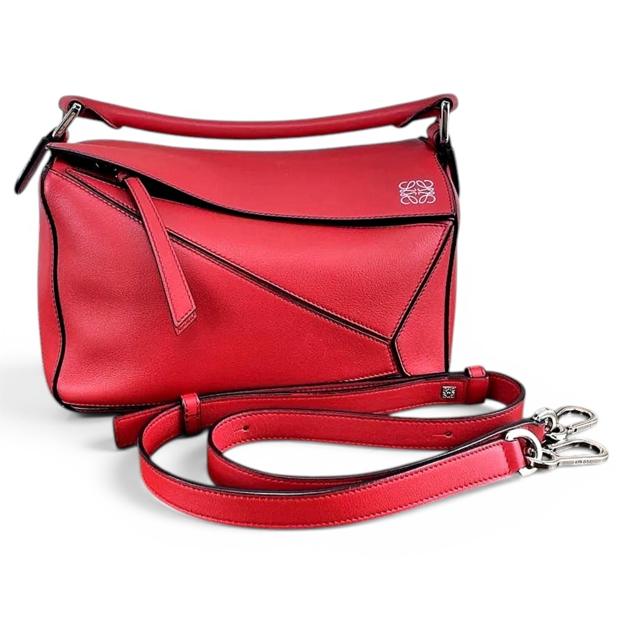 Puzzle leather bag