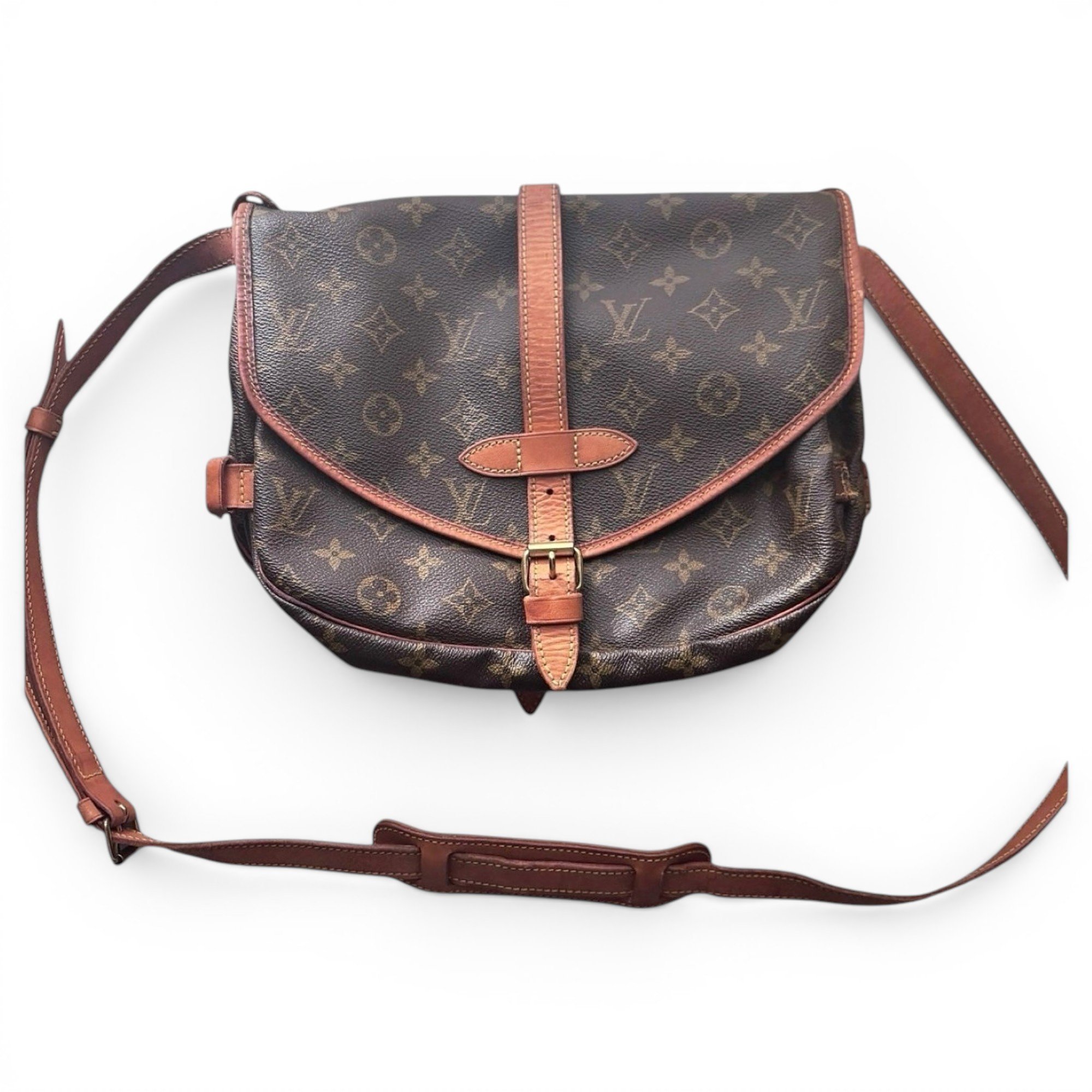 Saumur leather crossbody bag