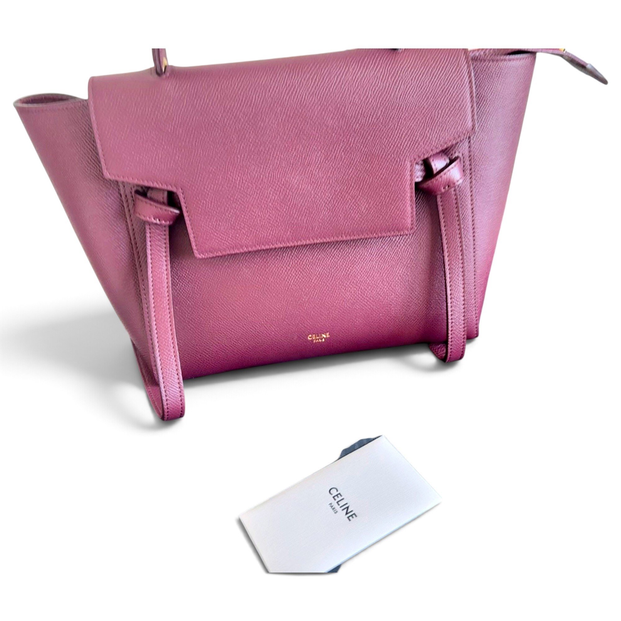 Belt leather handbag