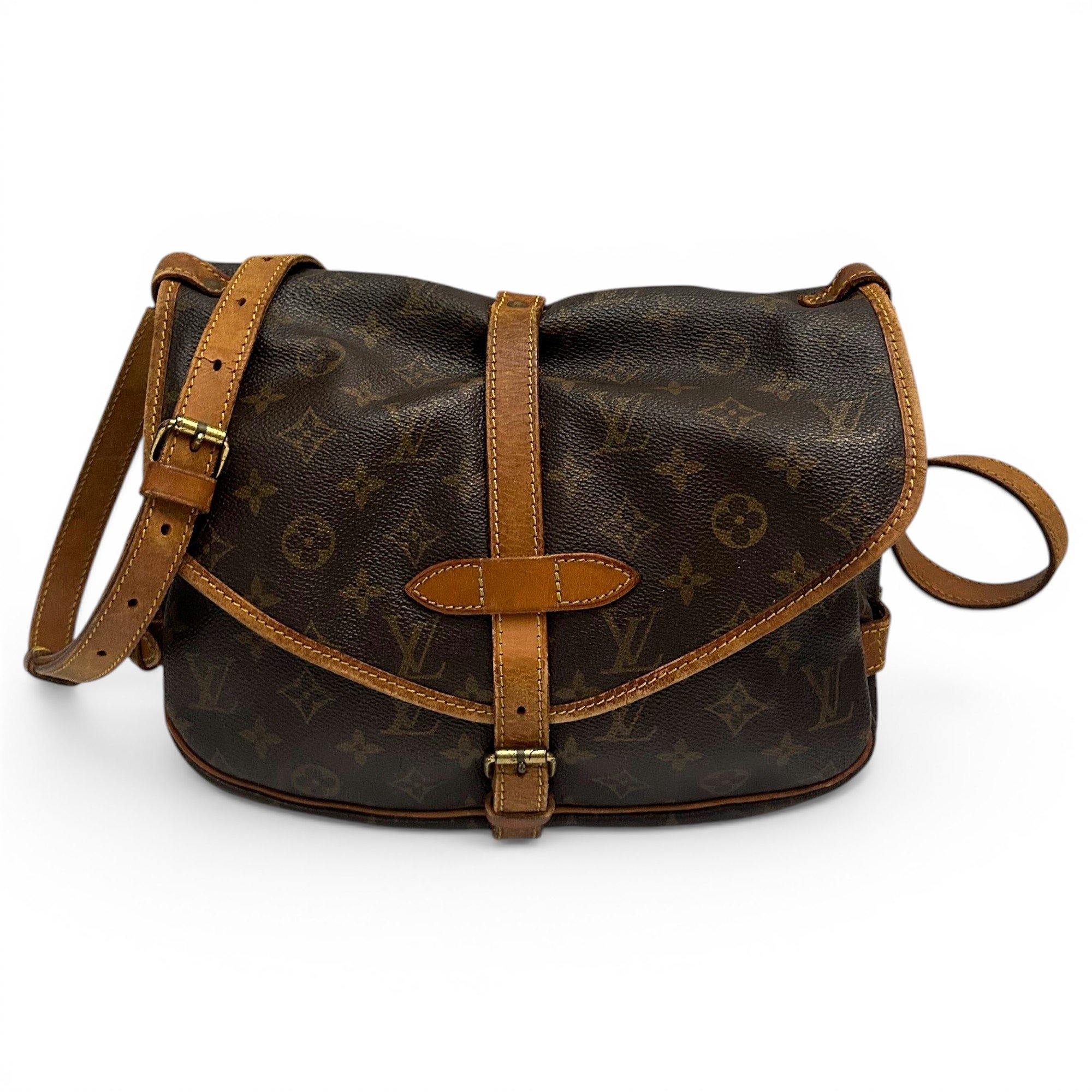 Louis Vuitton Saumur cloth handbag