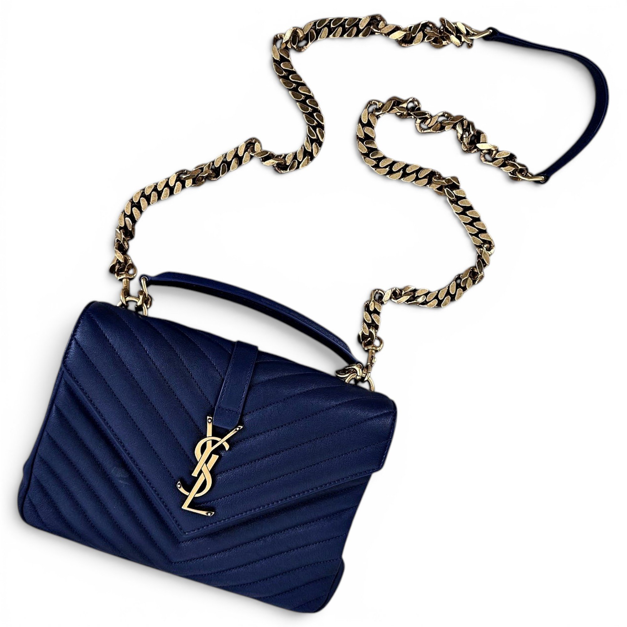 Collége monogramme leather handbag