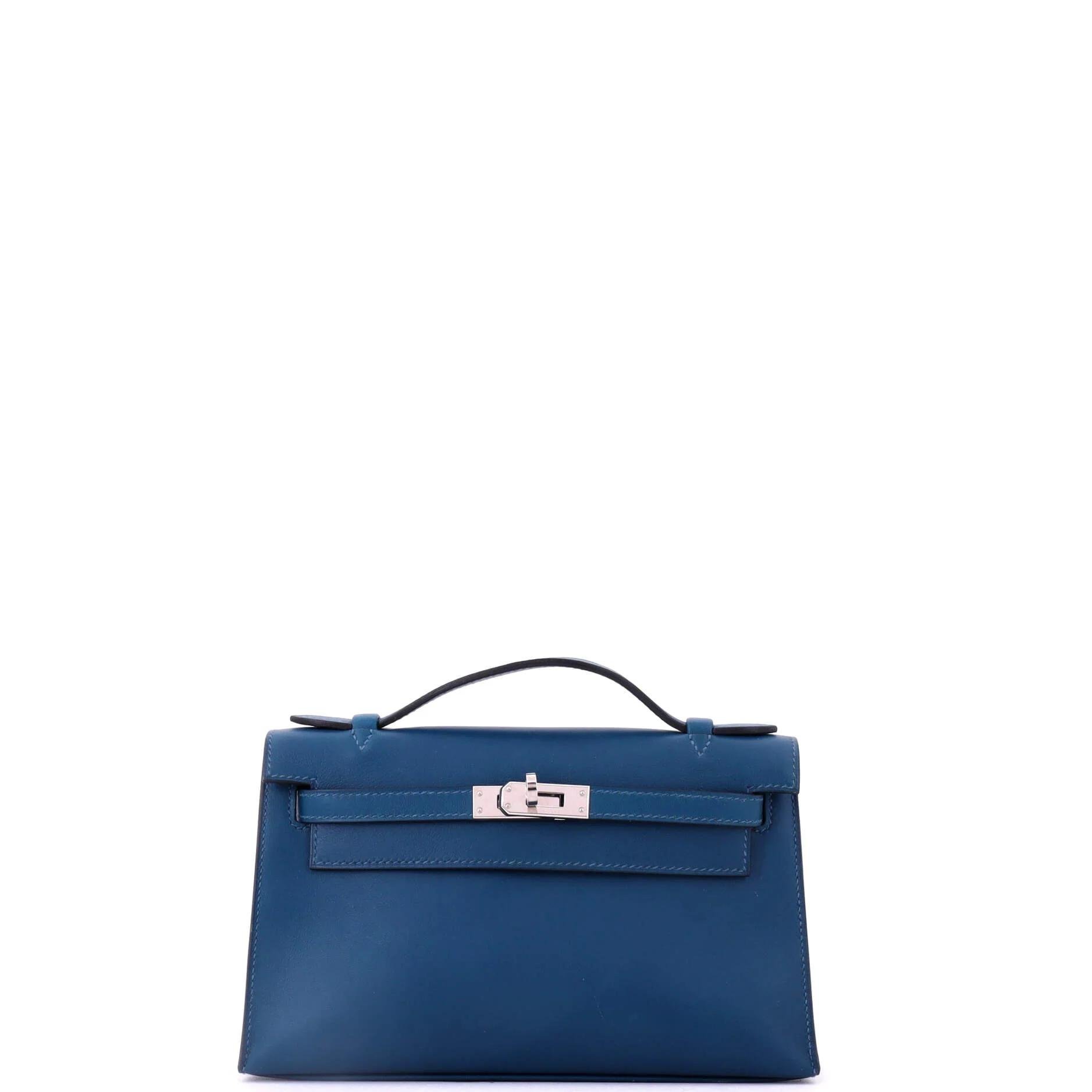 Leather clutch bag