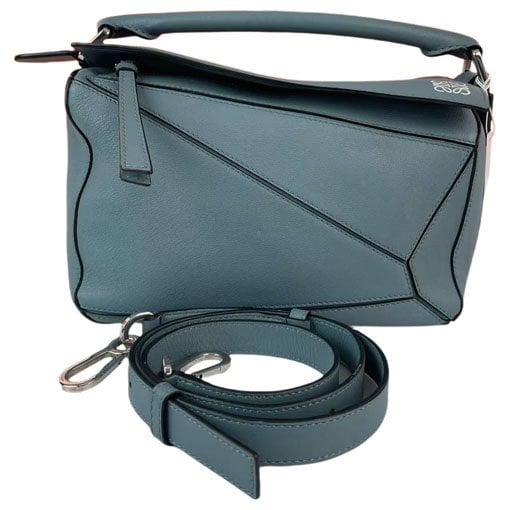 Puzzle leather handbag