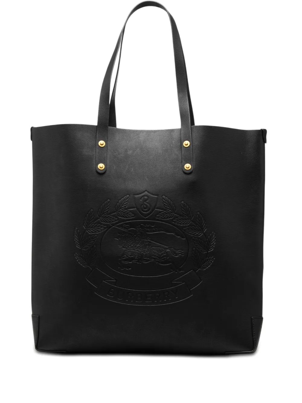 2000-2017 Large Embossed Leather Crest tote bag