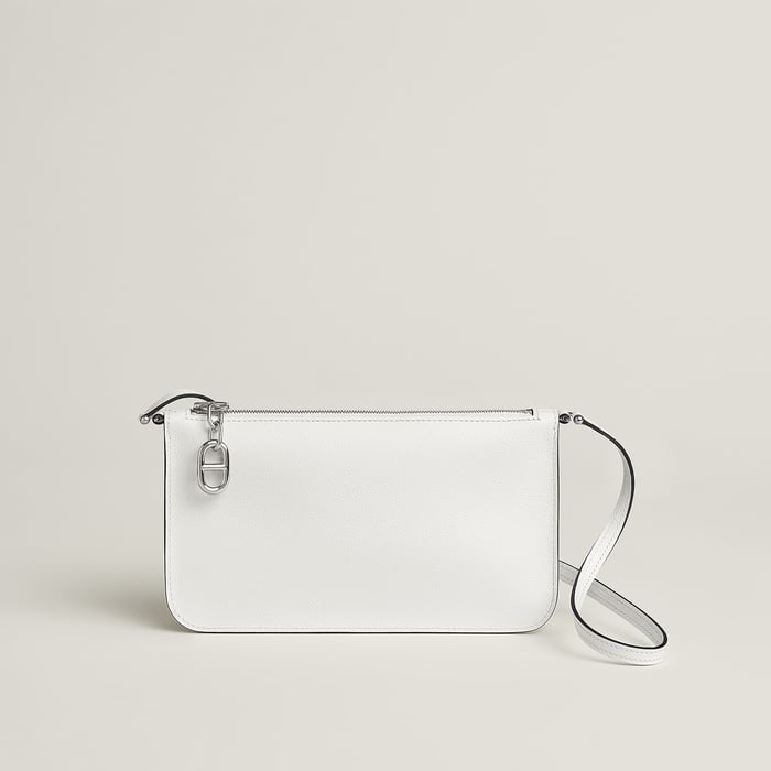 New White Zipengo Chaine d'Ancre to Go Pouch