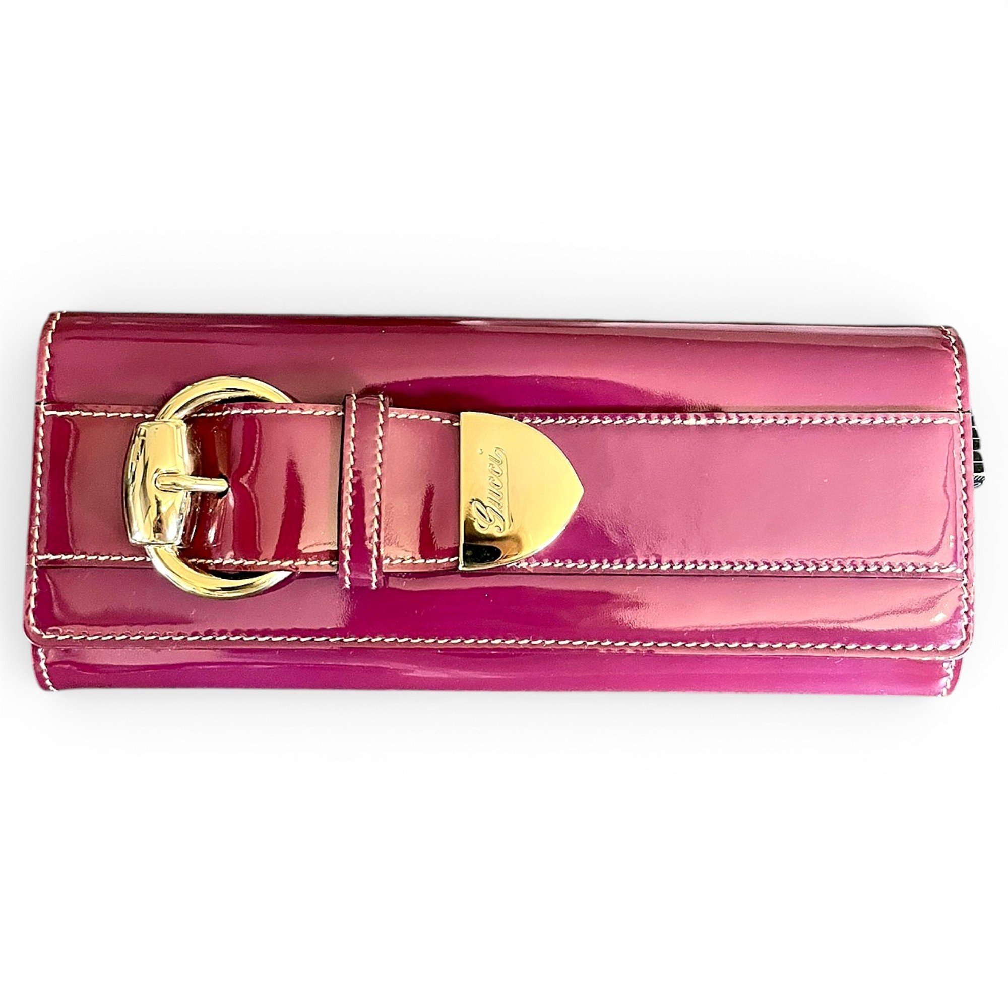 Patent leather clutch bag