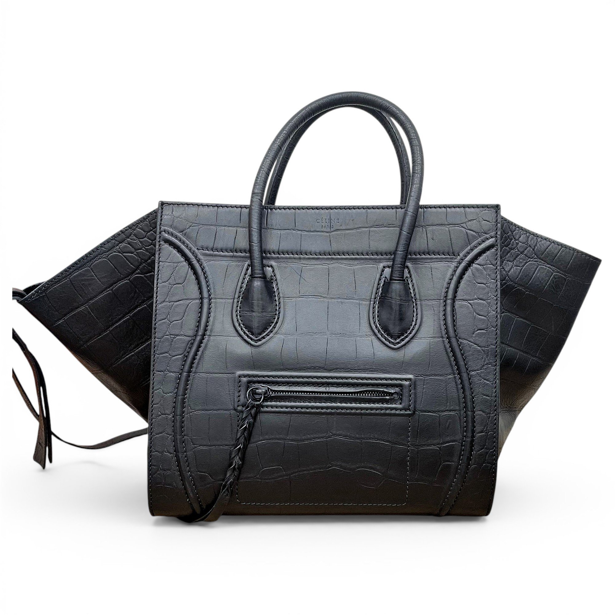 Luggage leather handbag