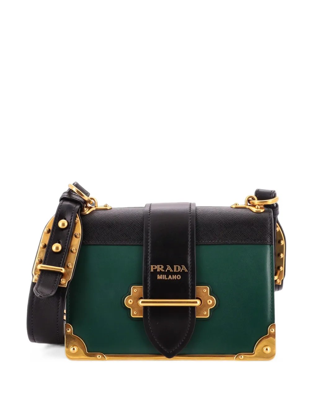 Cahier Leather and Saffiano Leather Small crossbody bag