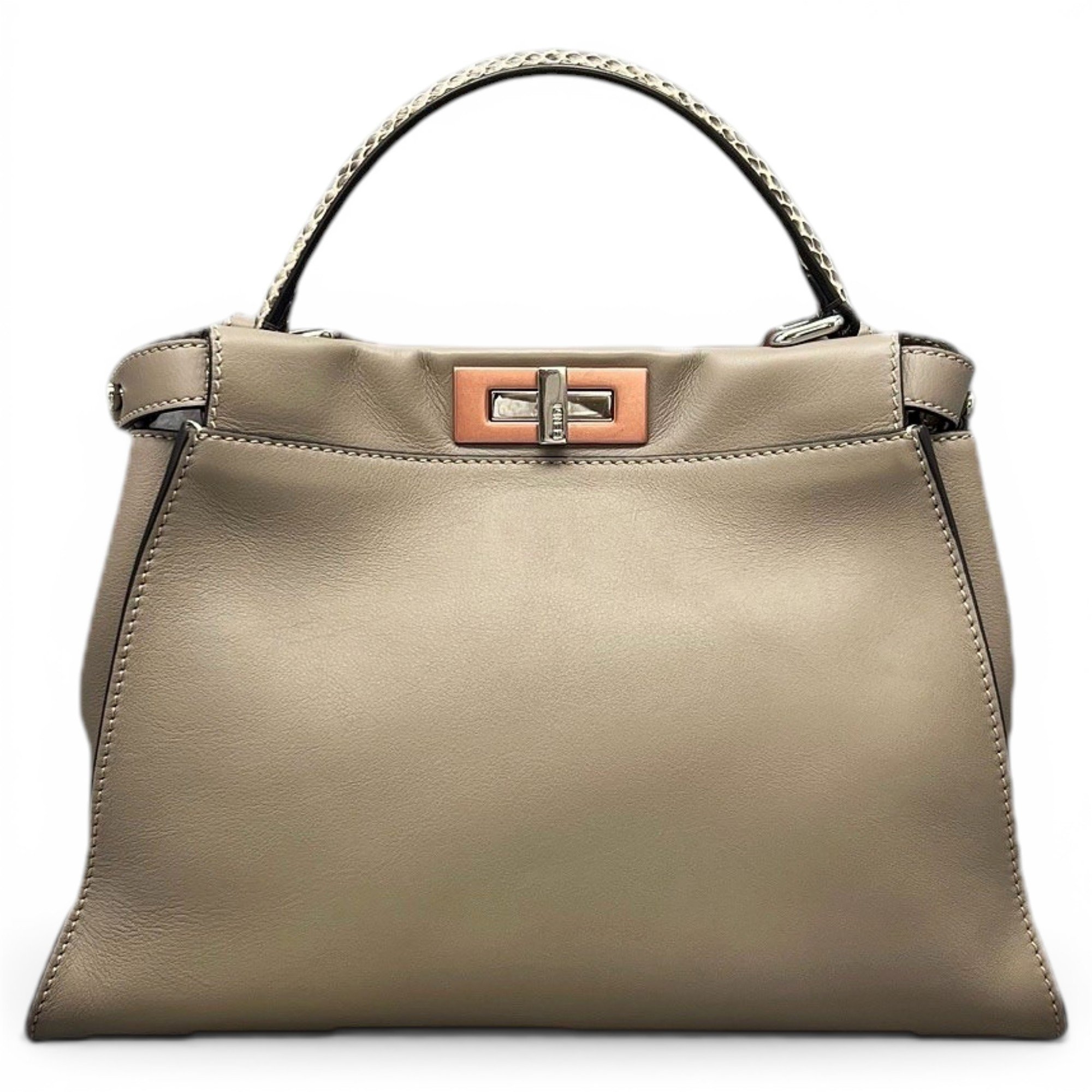 Peekaboo leather handbag