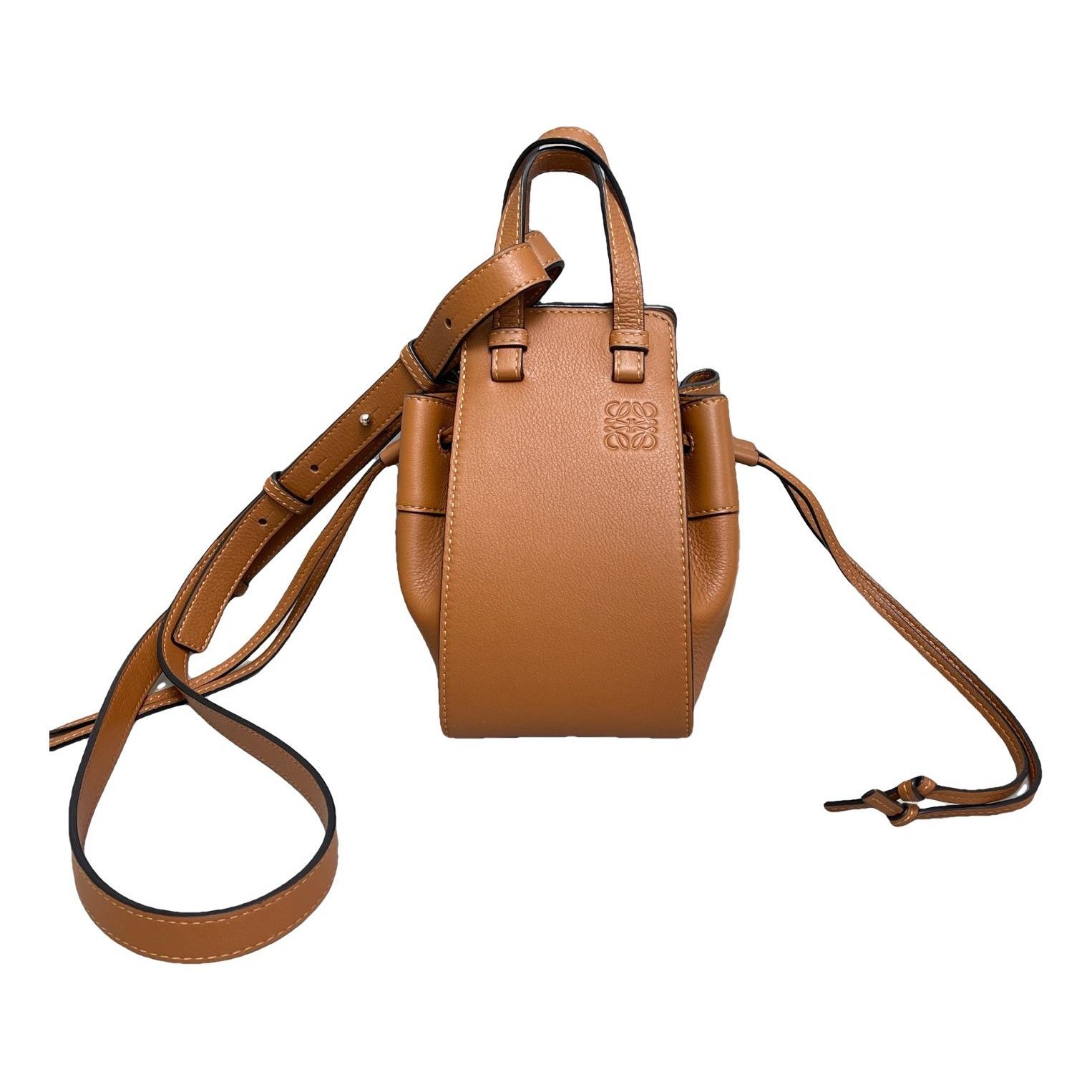 Hammock leather handbag
