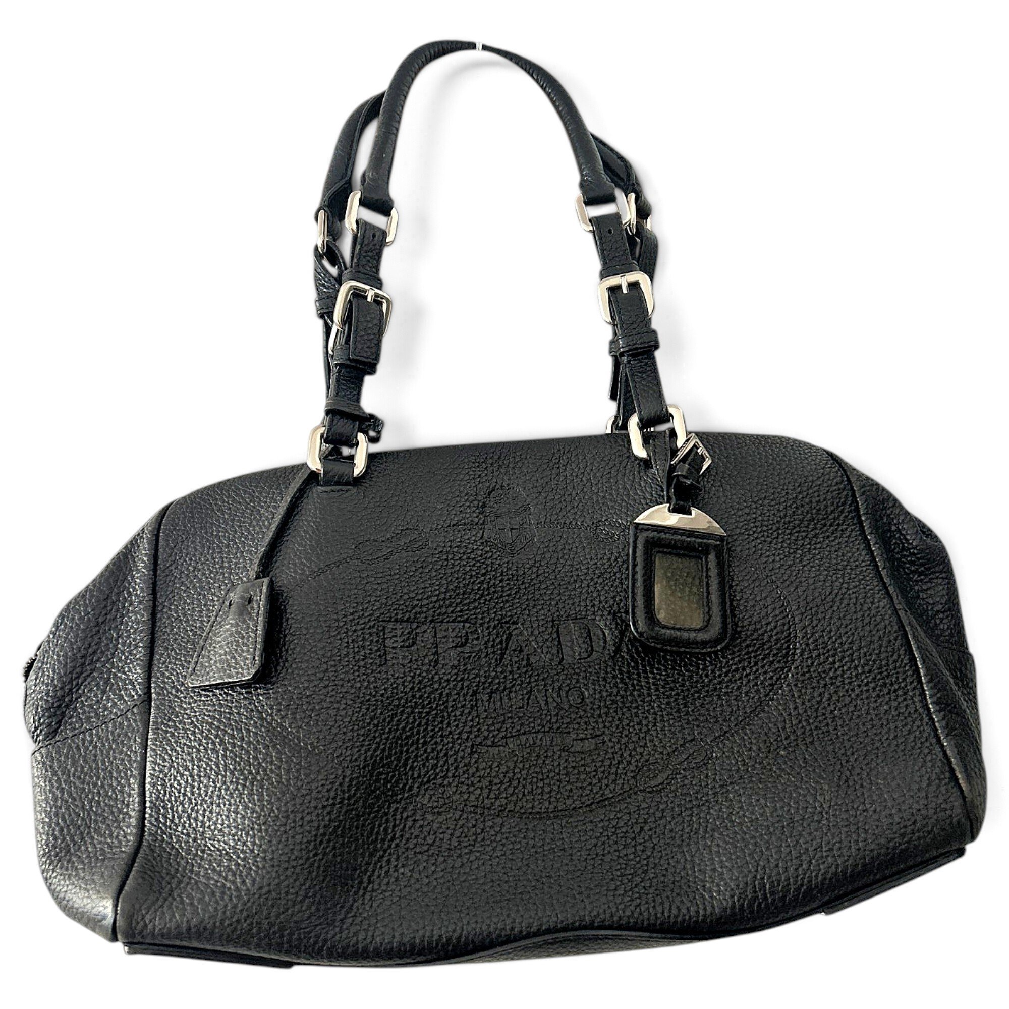 Madras leather handbag