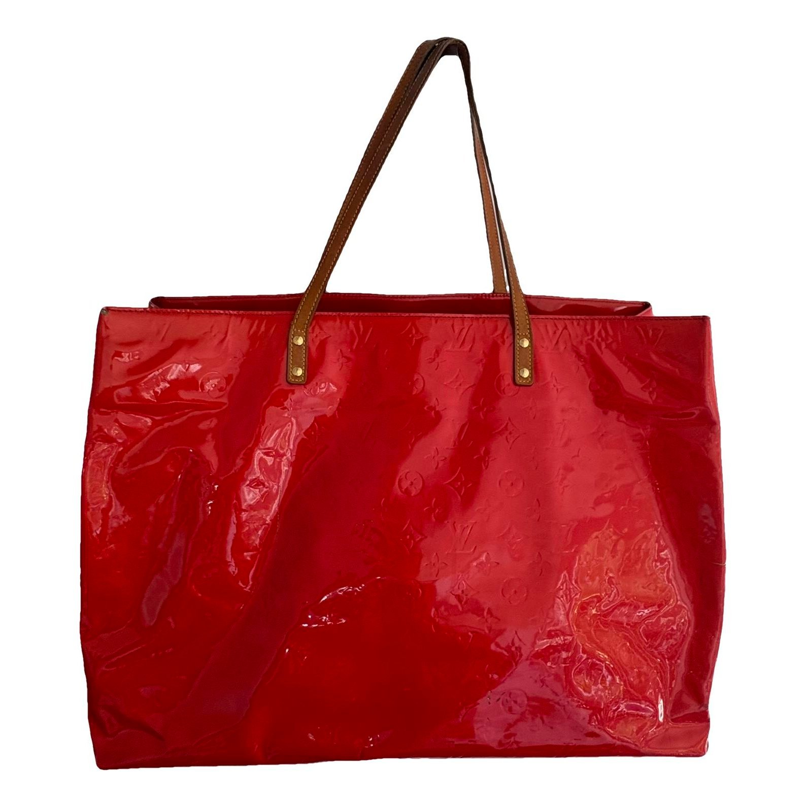 Reade patent leather tote