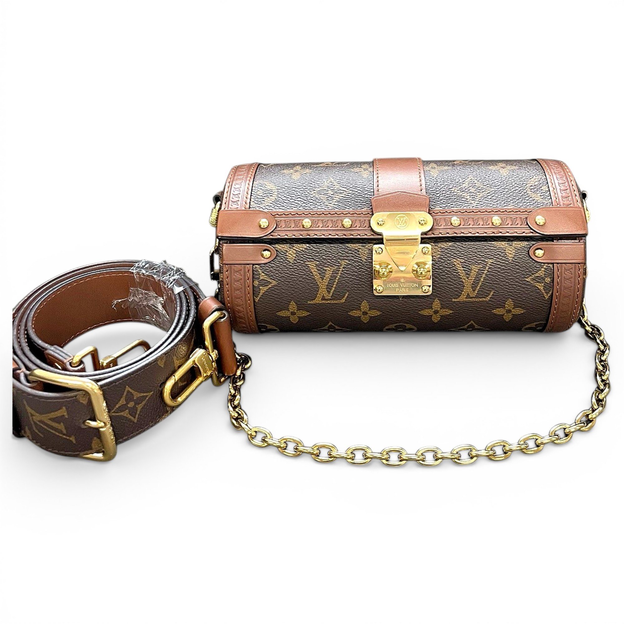 Papillon Trunk leather handbag