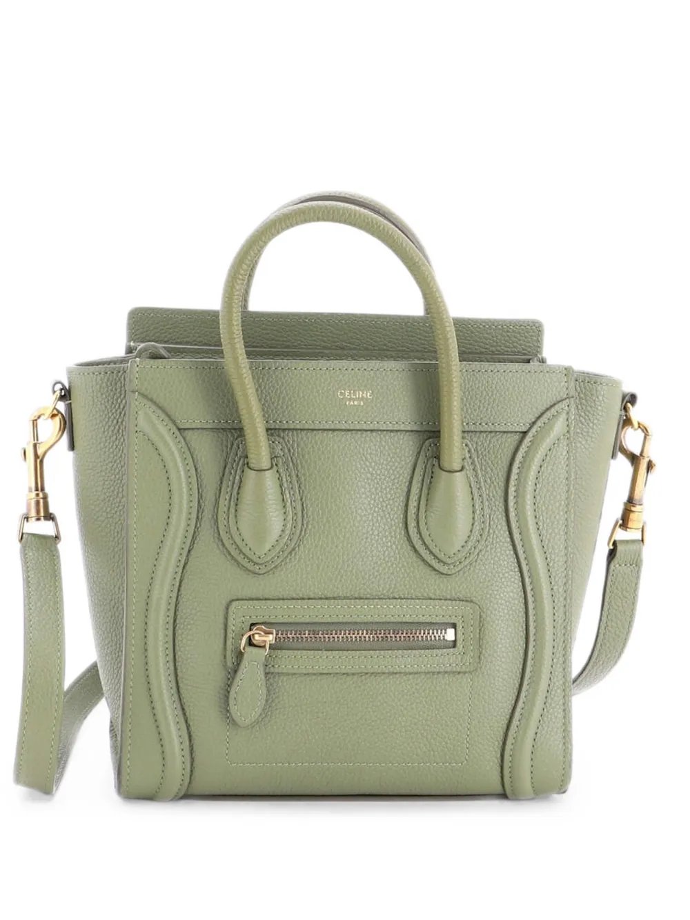 Luggage Bag Grainy Leather Nano crossbody bag