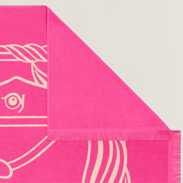 Rose Flamant Yachting Tatoo Quadrige Beach Towel, Small Model