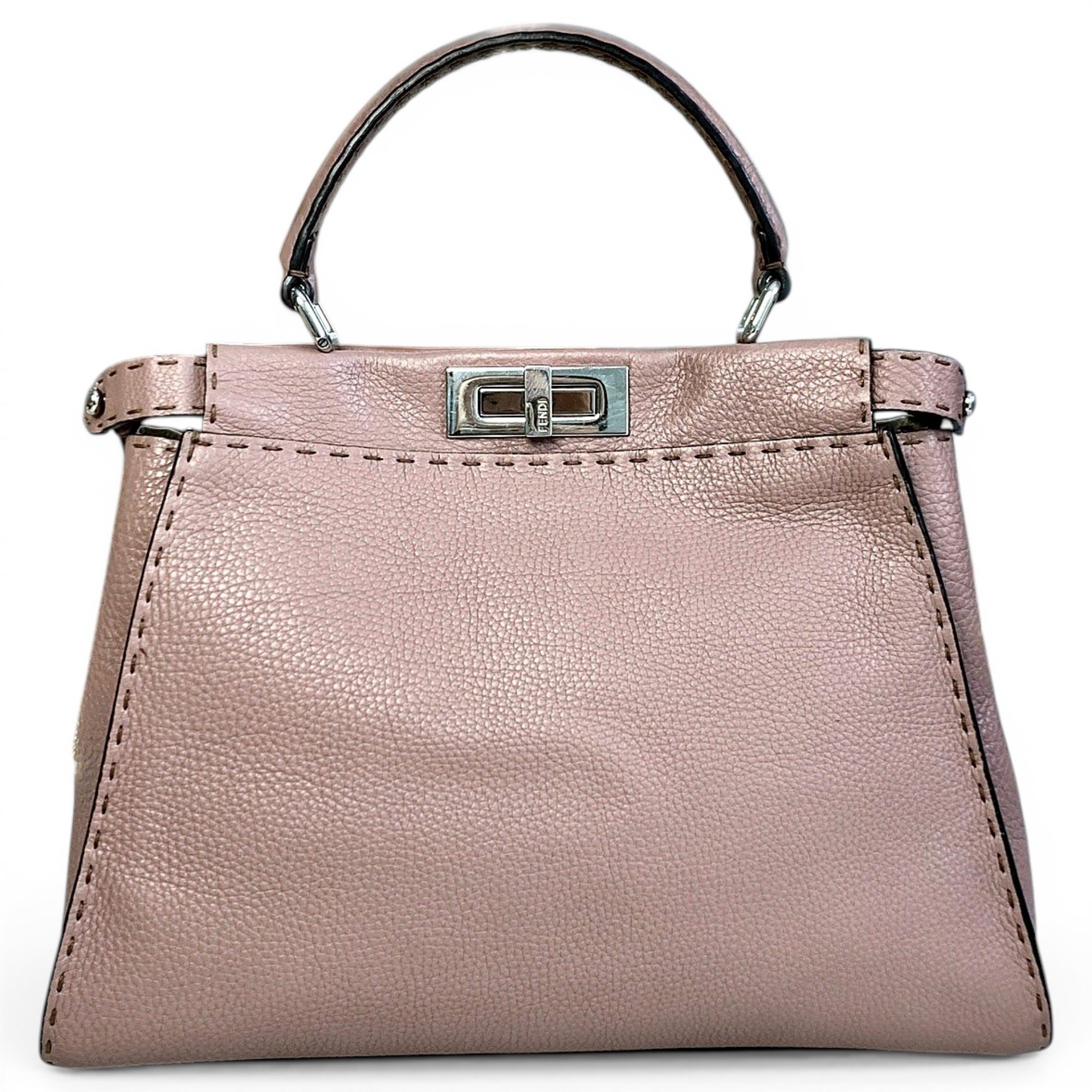 Peekaboo leather handbag