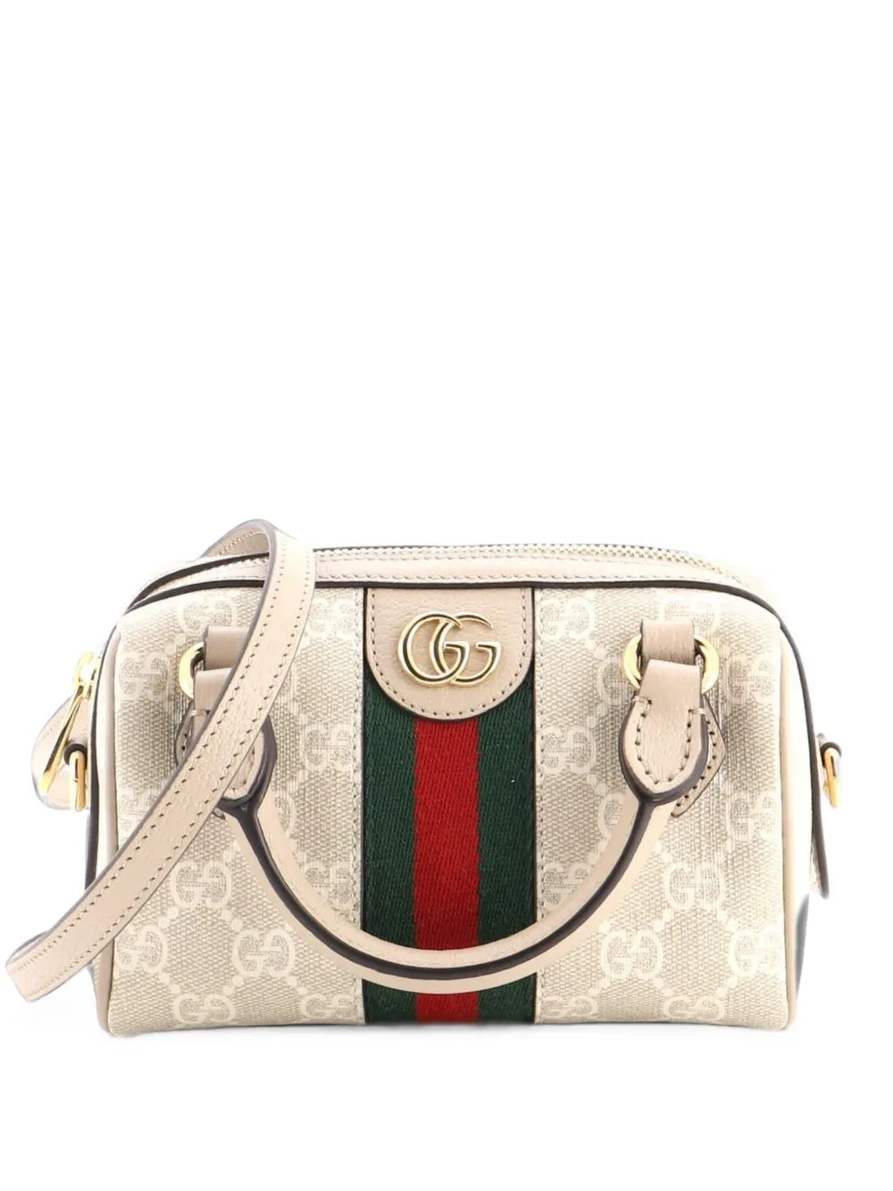 Ophidia Convertible Boston Bag GG Coated Canvas Super Mini satchel