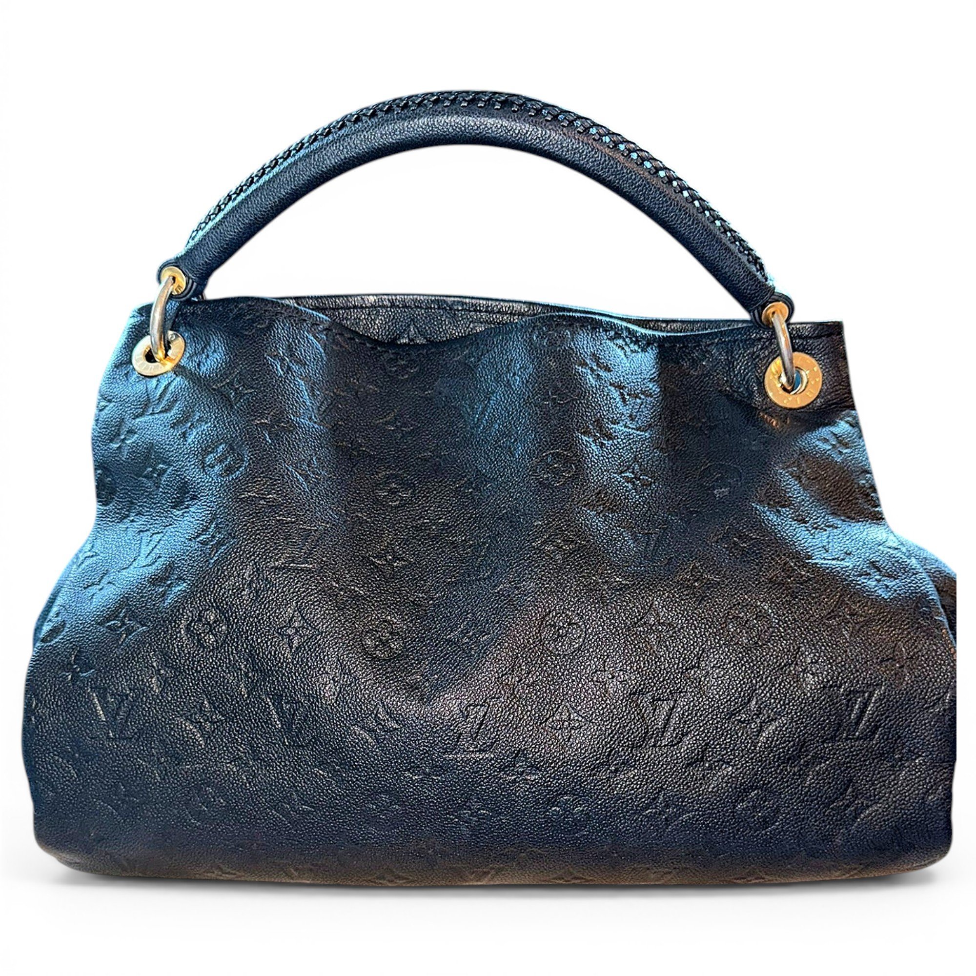Artsy leather handbag