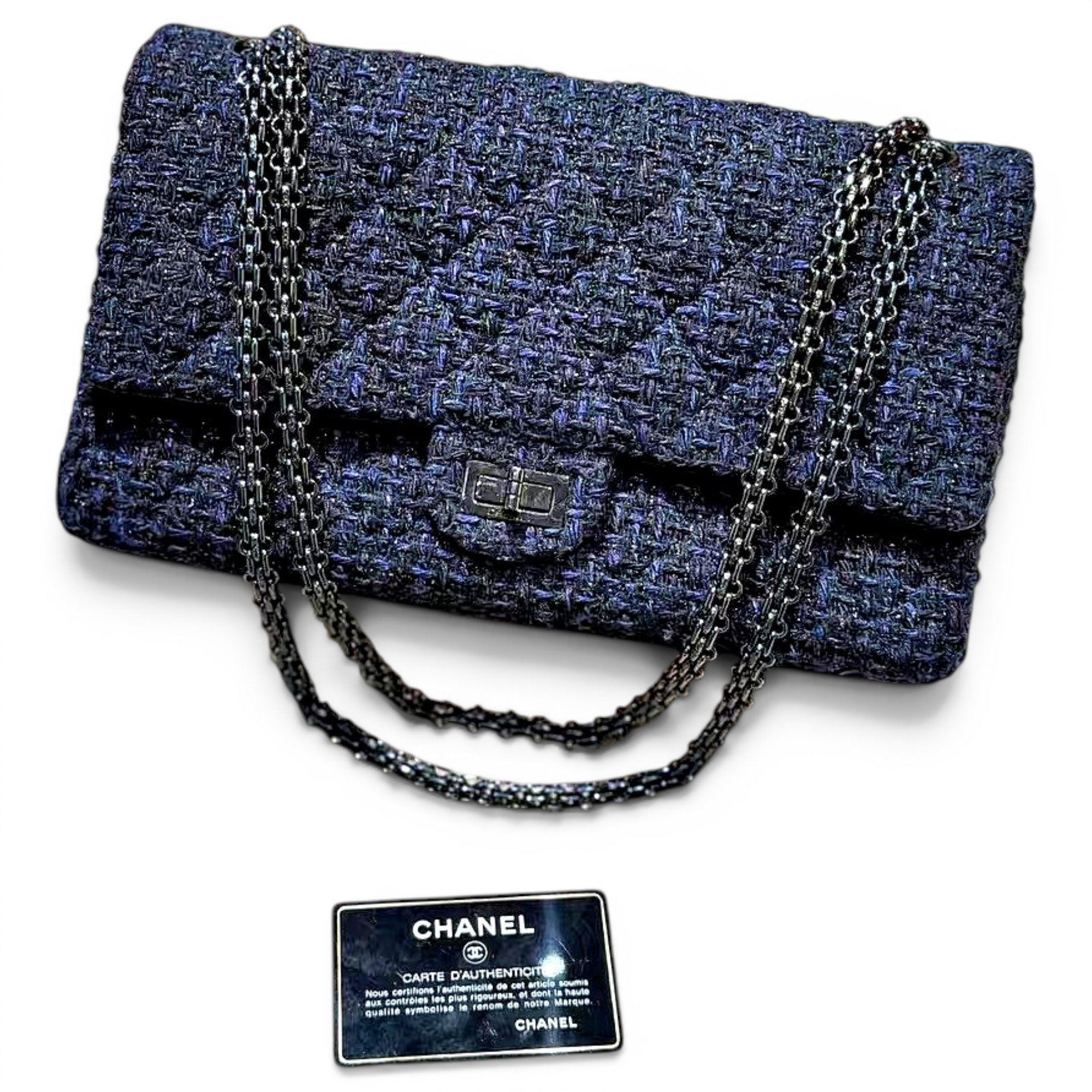 2.55 wool crossbody bag