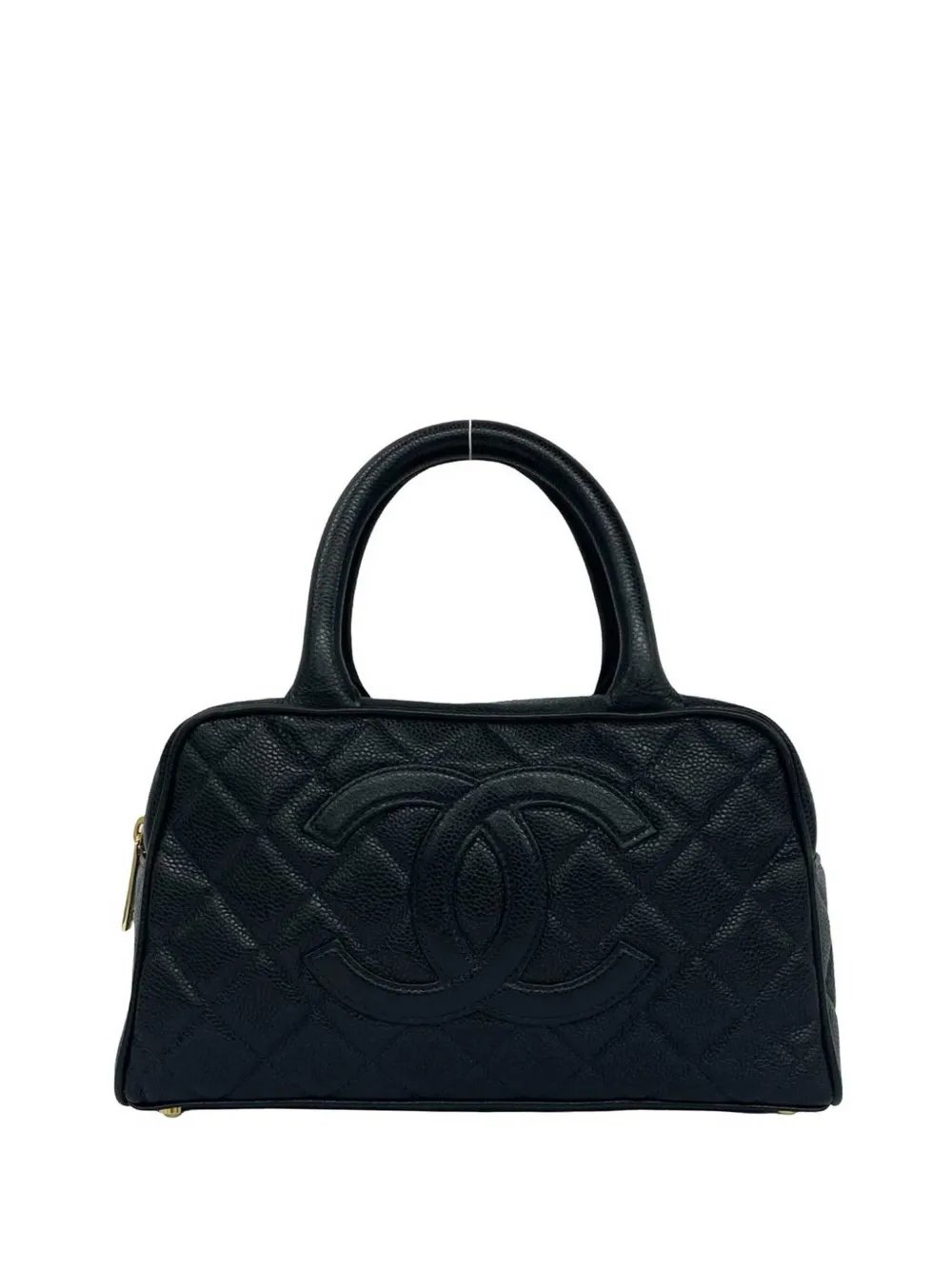 2003-2004 CC Quilted Caviar Bowling Bag handbag