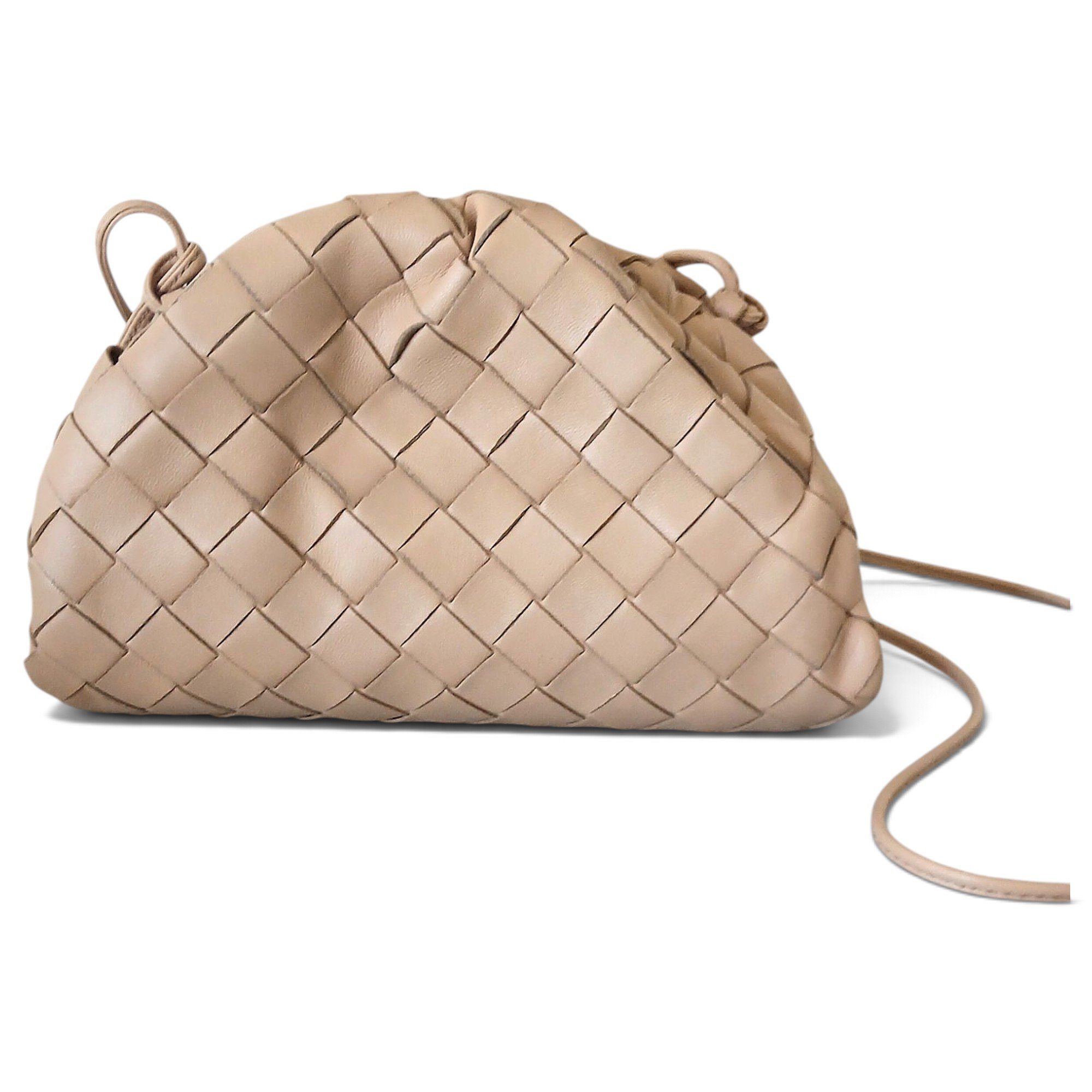 Pouch leather handbag