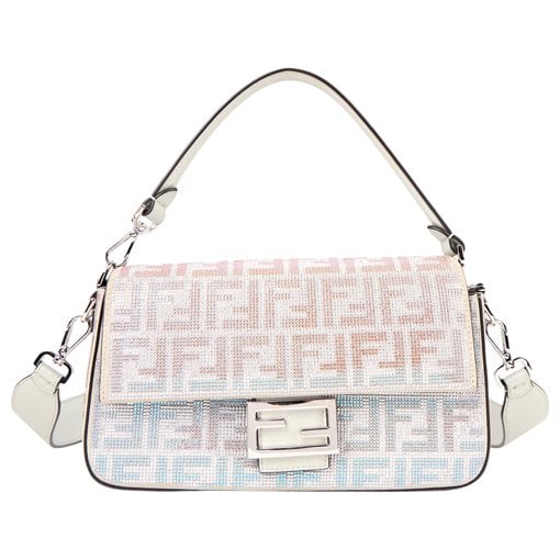 Baguette glitter handbag