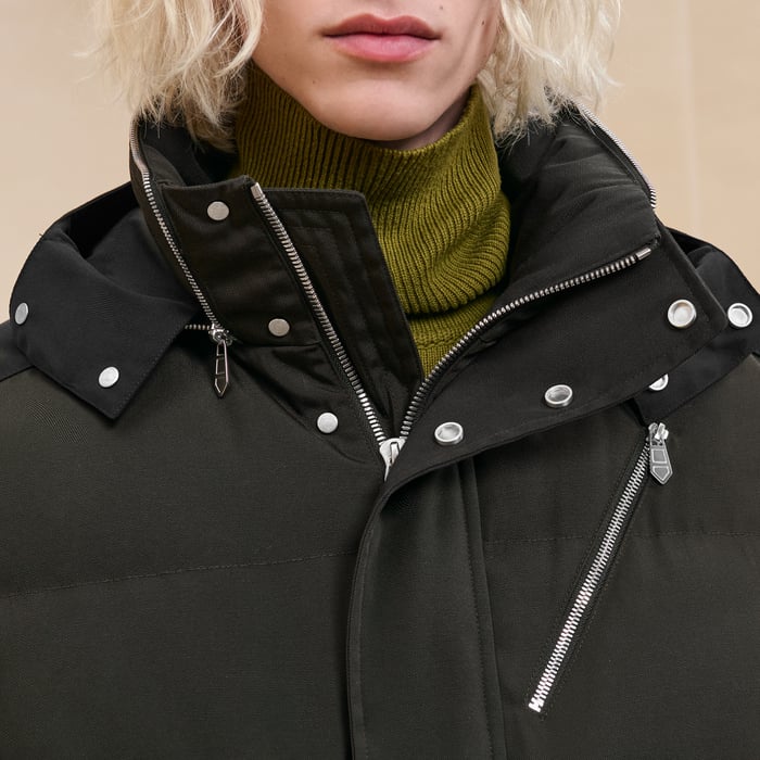 Kaki Recto Verso Puffer Coat