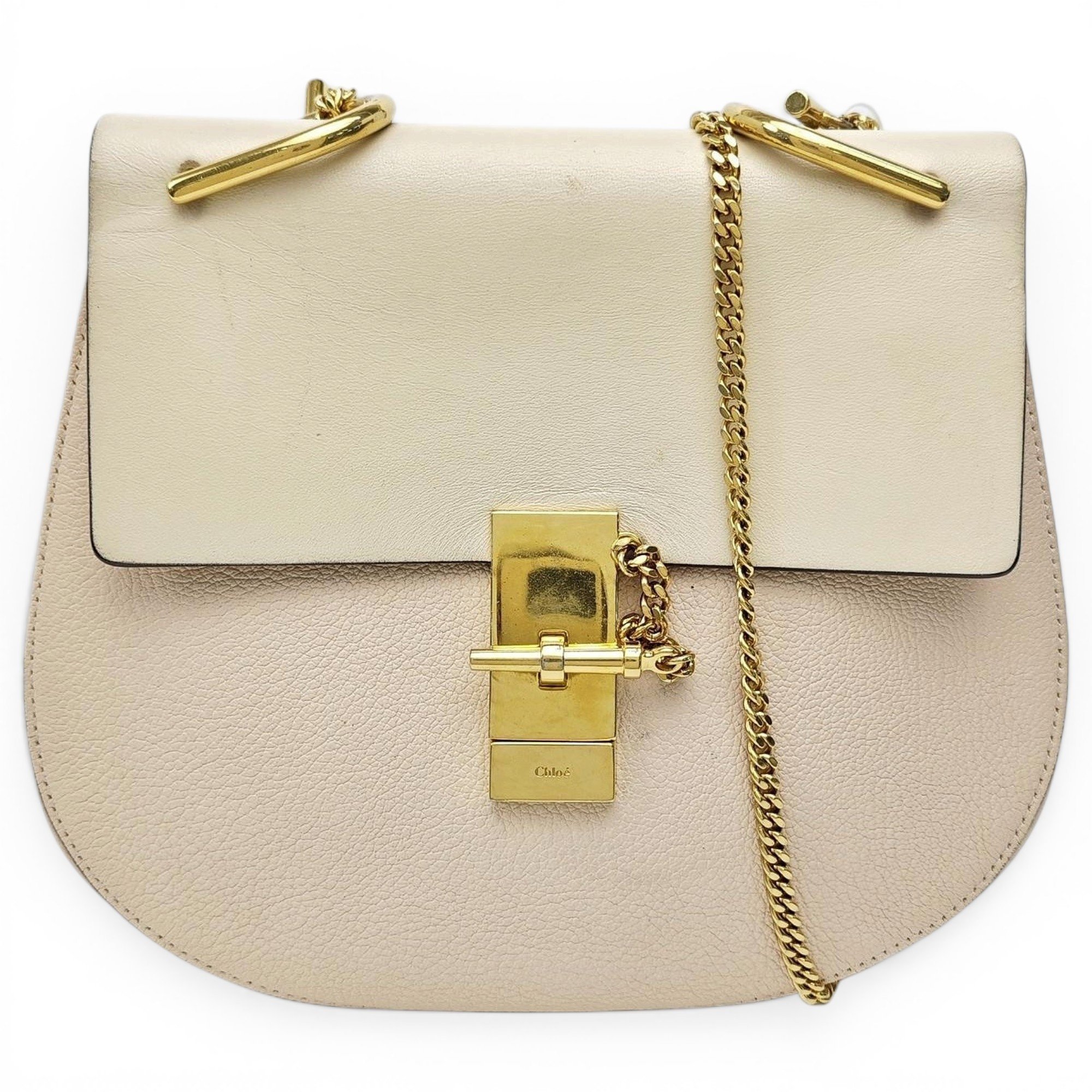 Drew leather handbag
