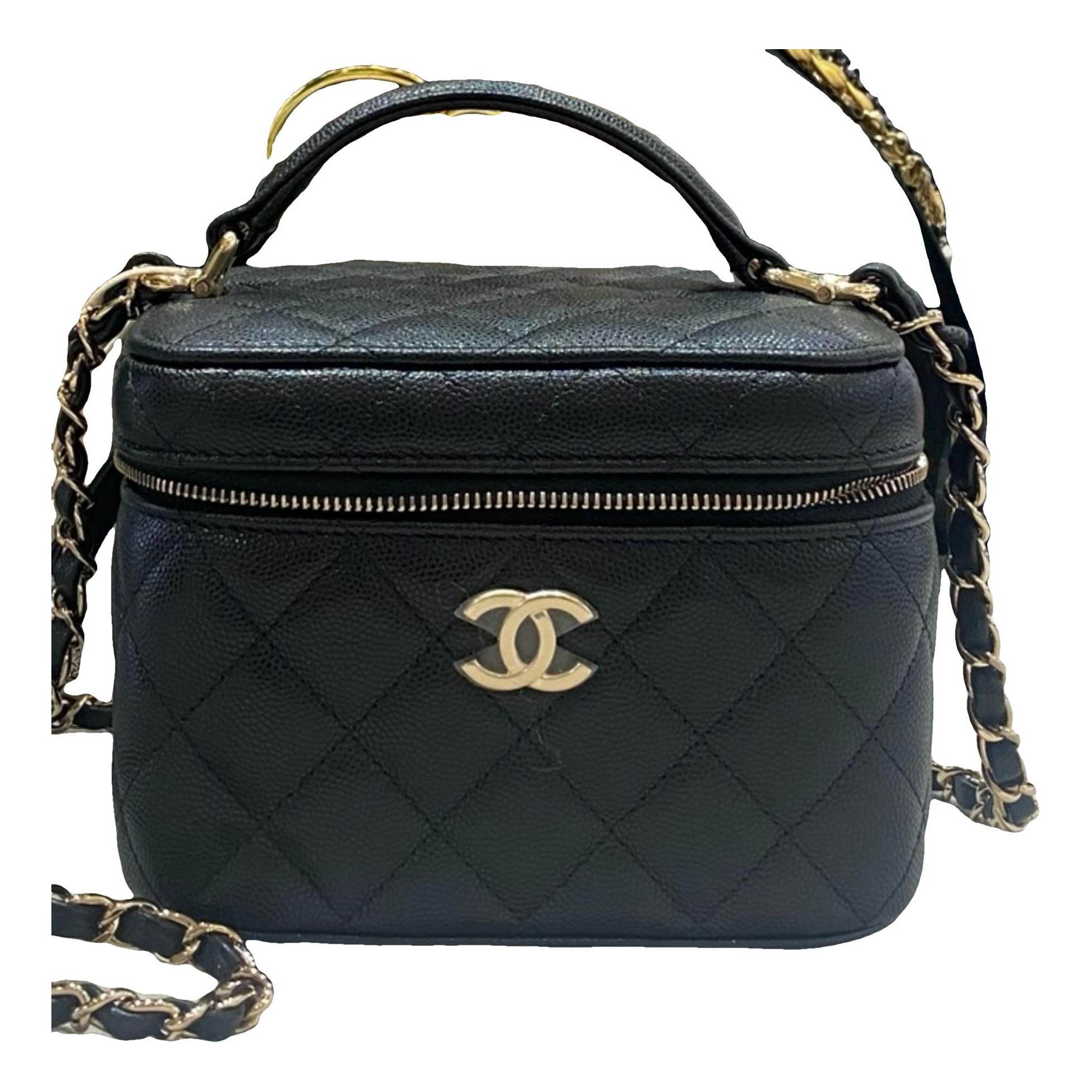 Trendy CC Vanity leather handbag