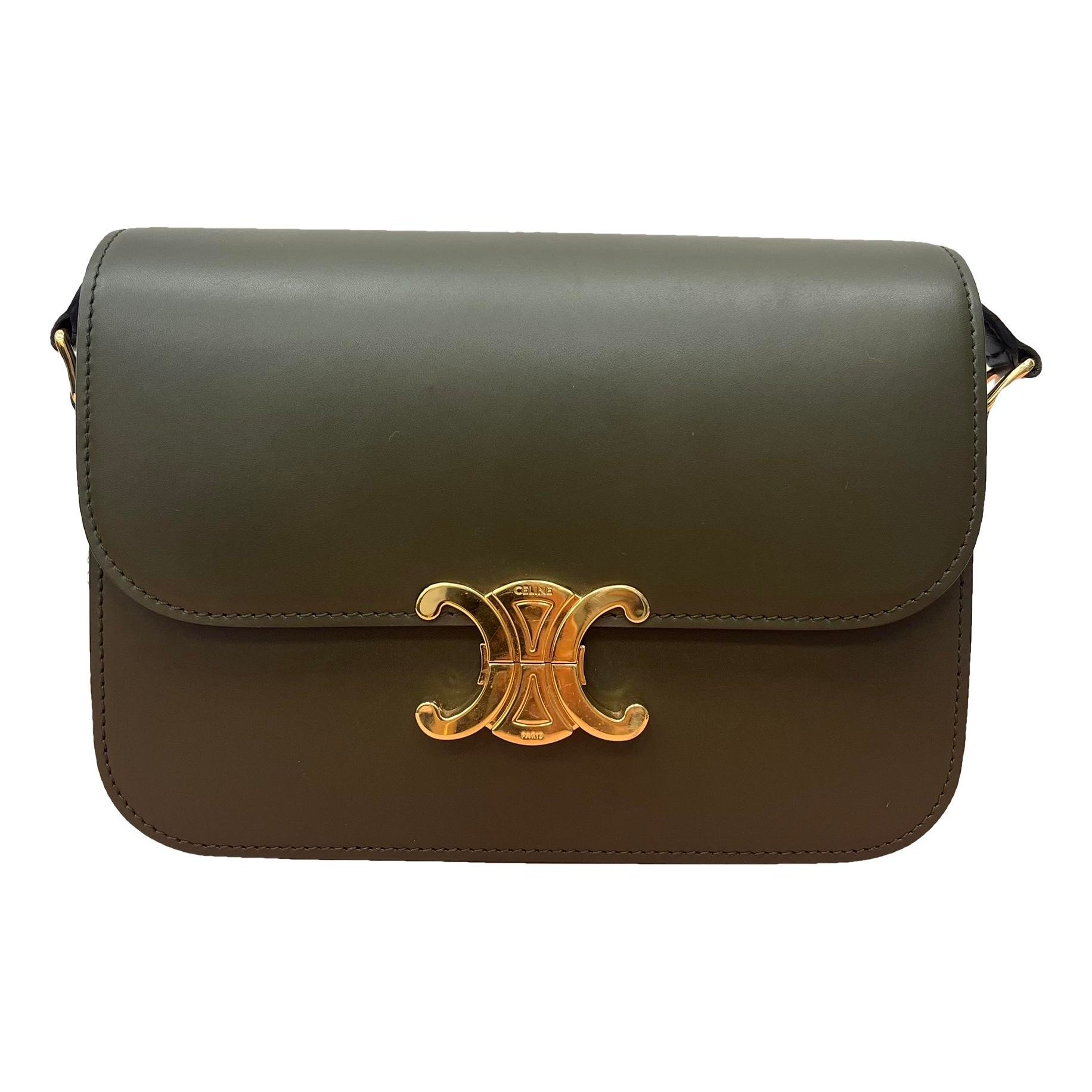 Triomphe leather handbag