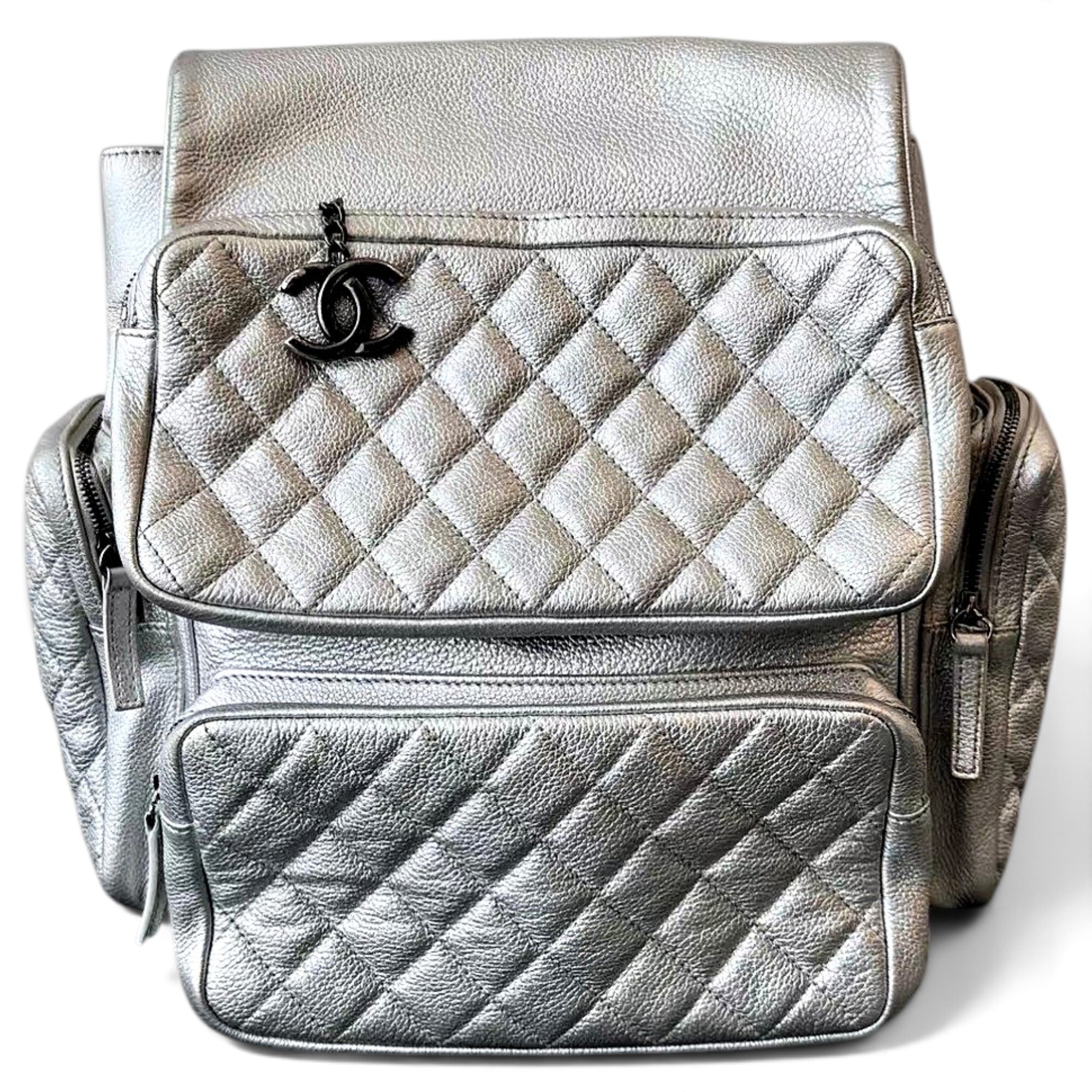 Leather backpack