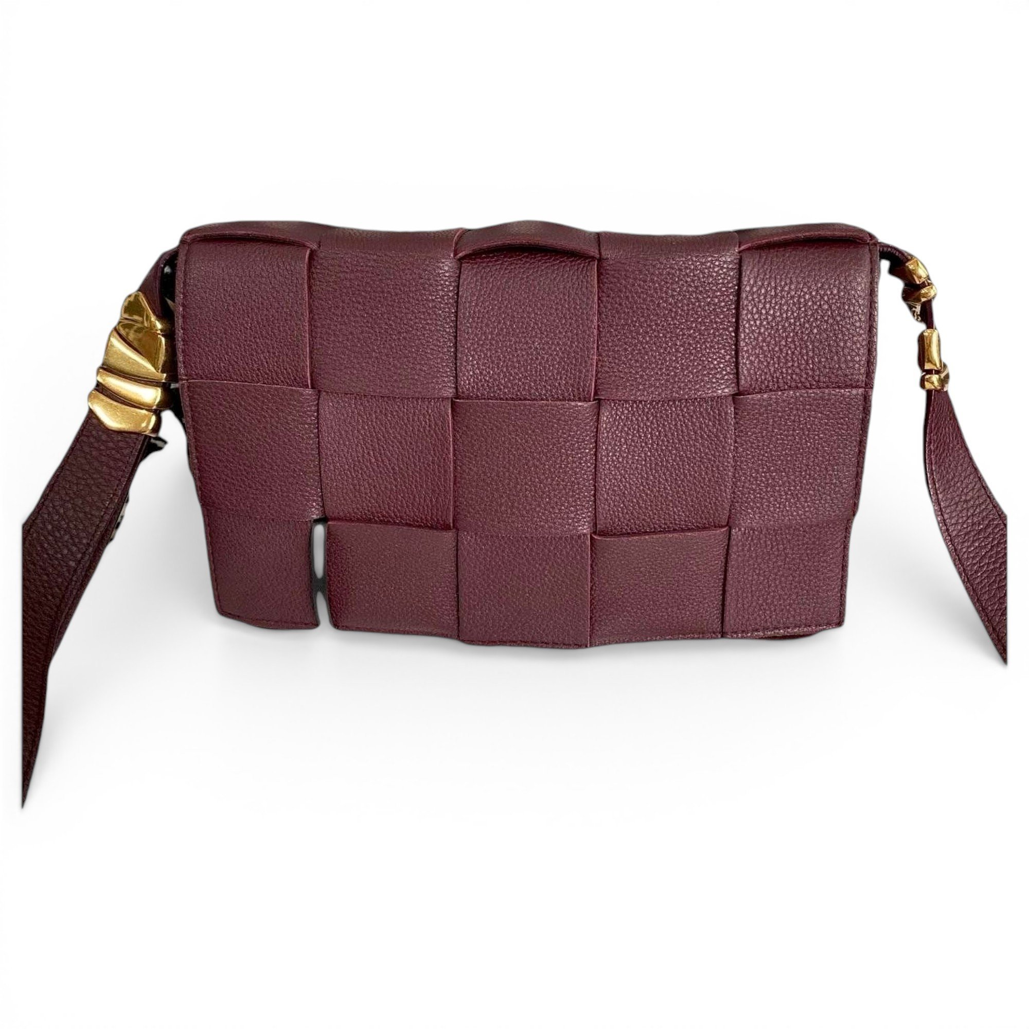 Cassette leather handbag