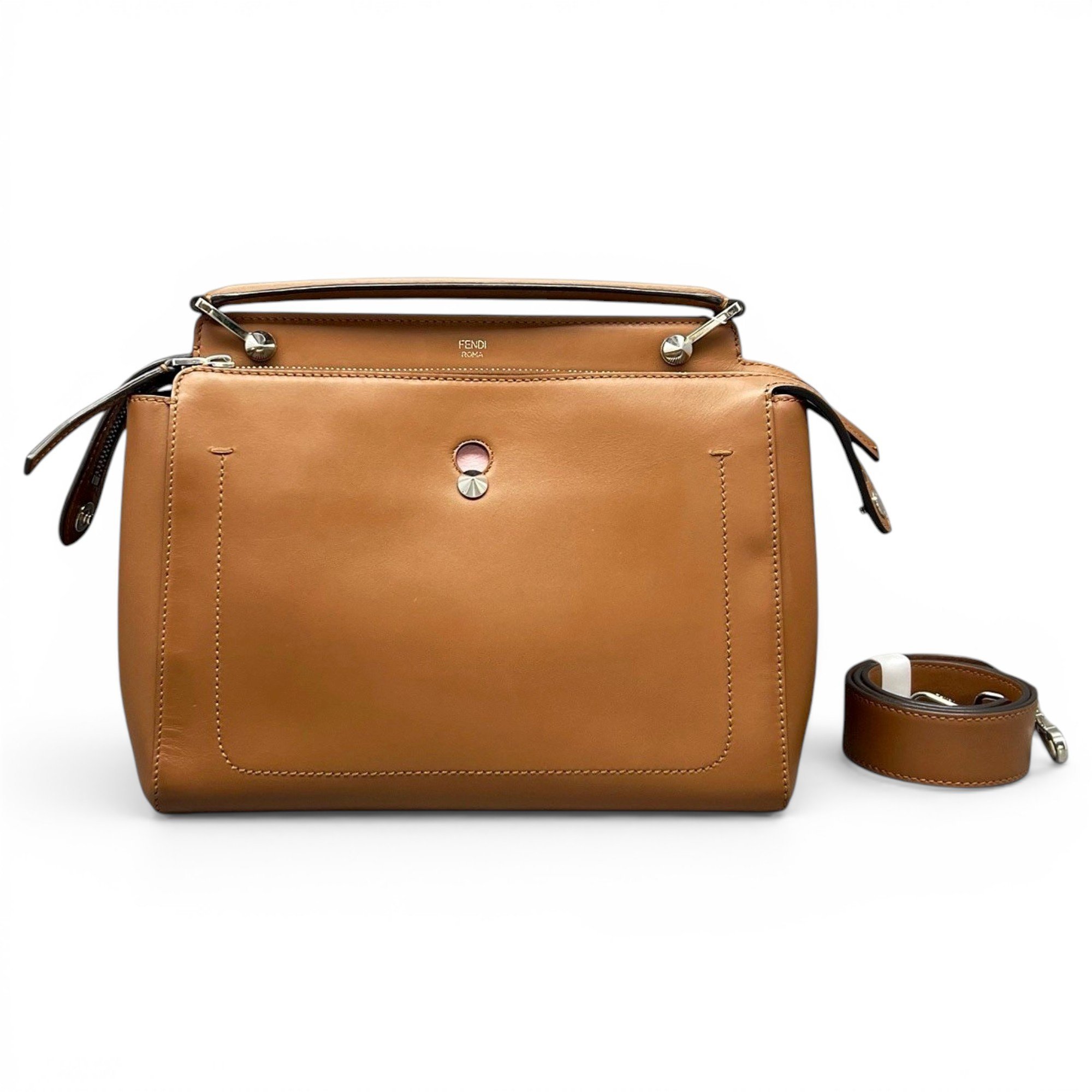 Dot Com leather handbag