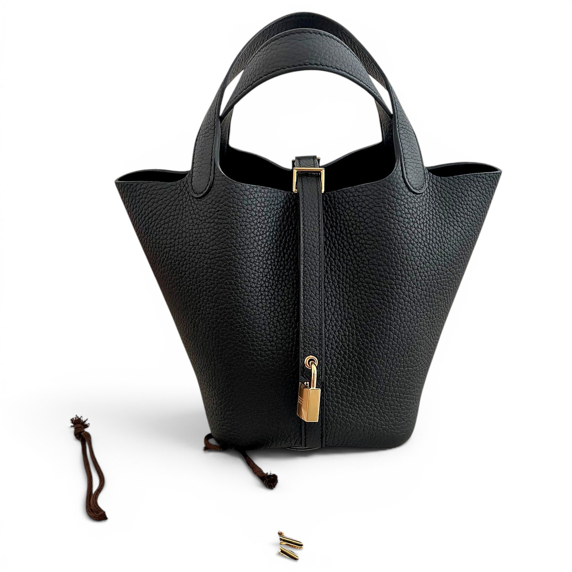 Picotin leather handbag