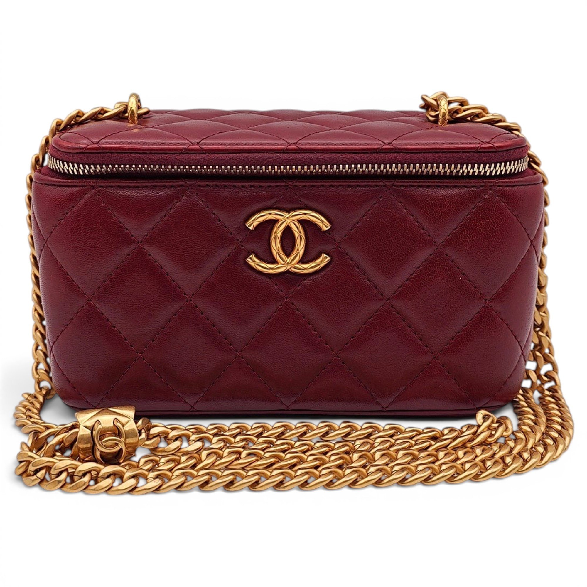 Trendy CC Vanity leather handbag