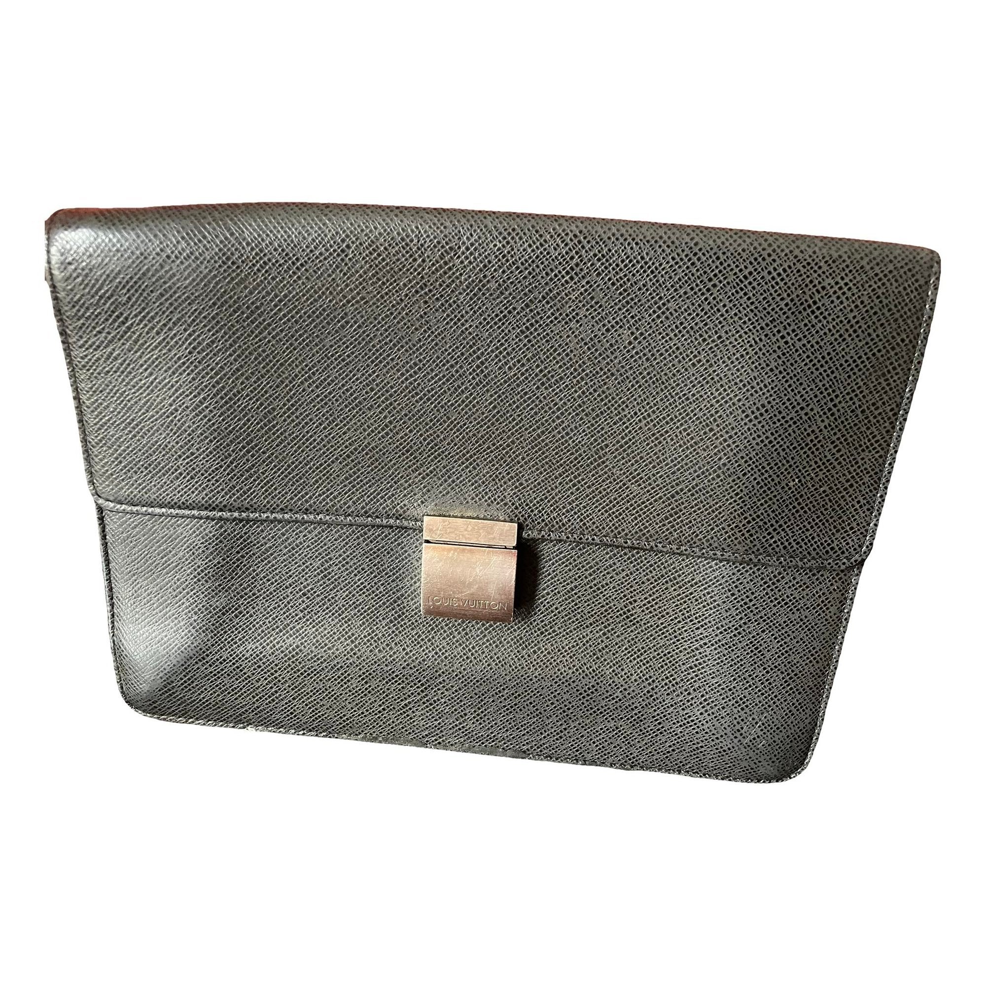 Sellier leather clutch bag