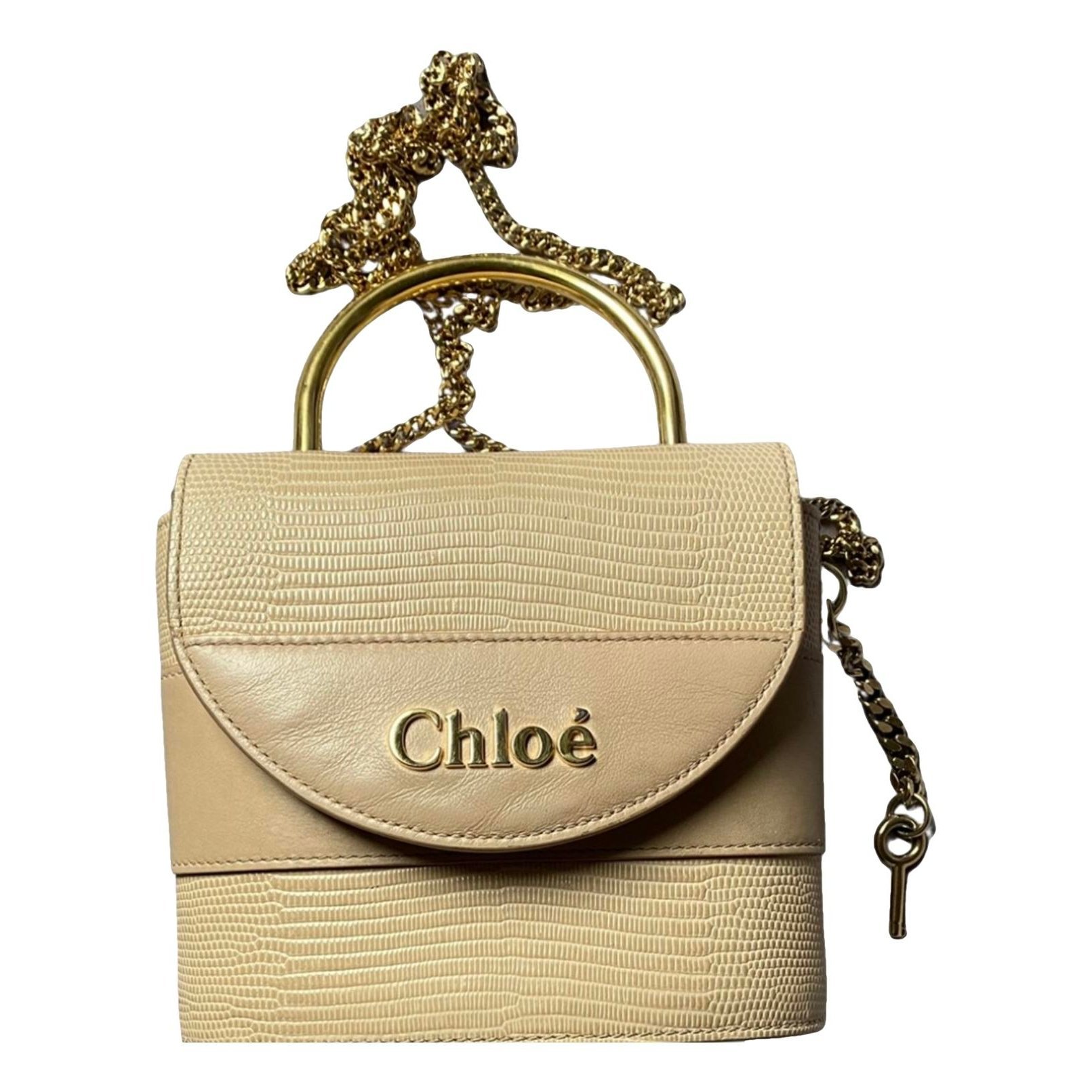 Aby Lock leather handbag