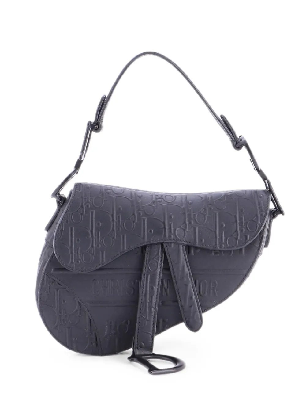 Saddle Handbag Oblique Embossed Calfskin Mini shoulder bag