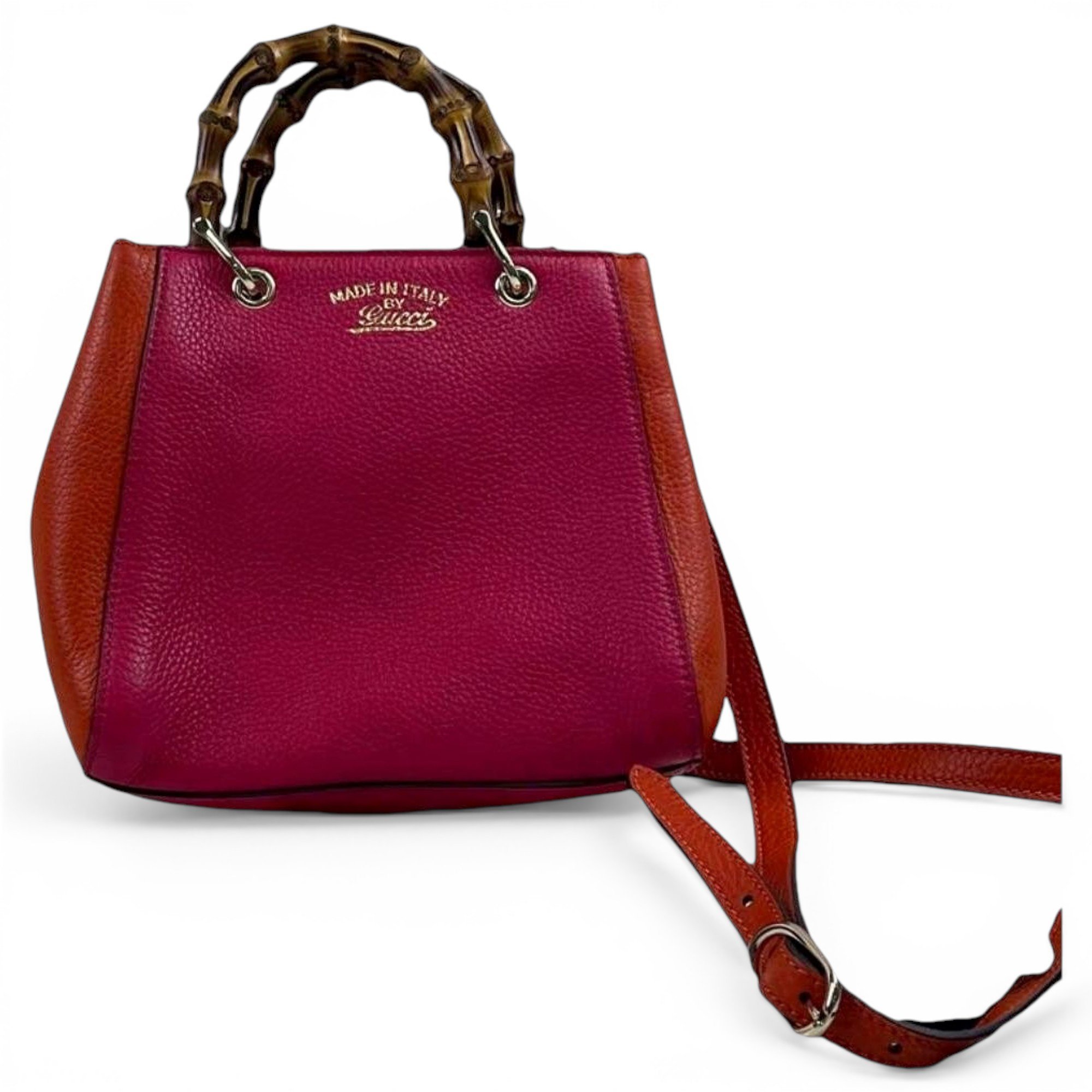 Bamboo Shopper leather tote