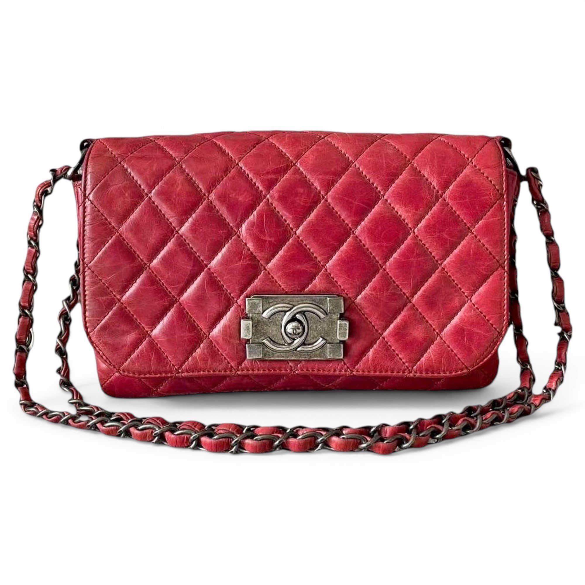 Boy leather crossbody bag