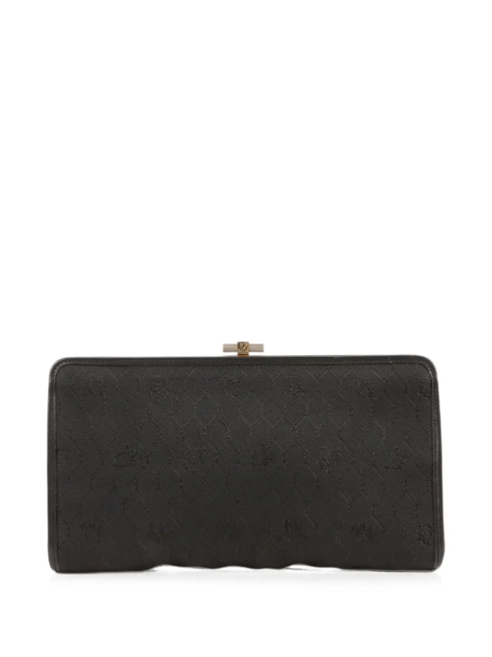 1980s Monogram clasp clutch bag