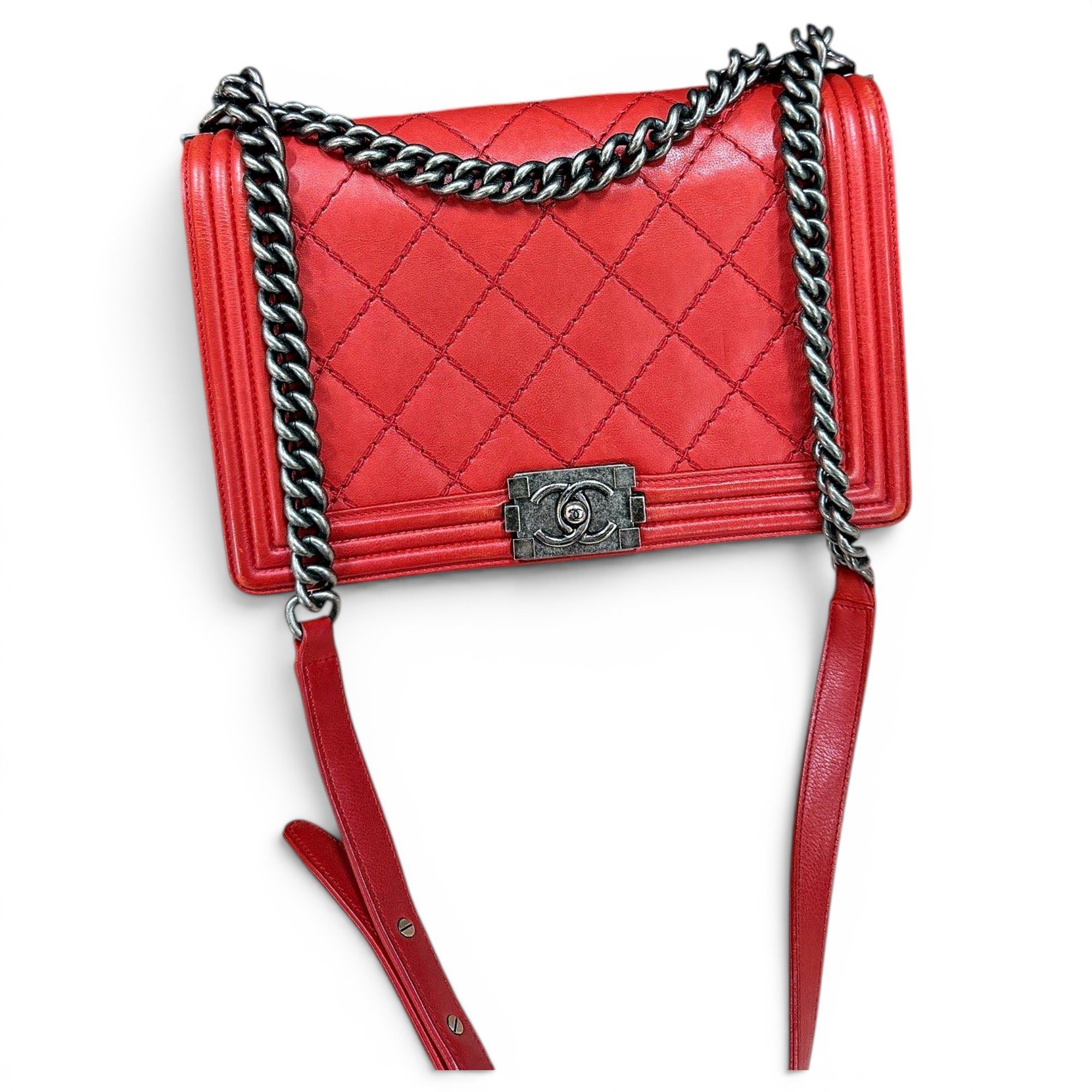 Boy leather crossbody bag