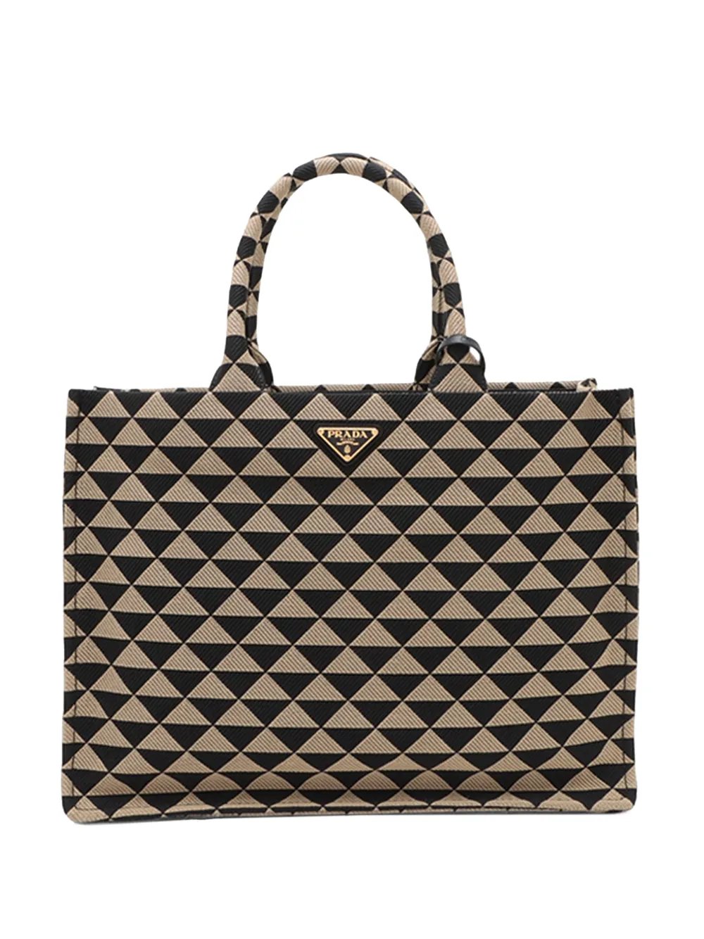 2013-2026 Large Triangolo Jacquard Symbole tote bag